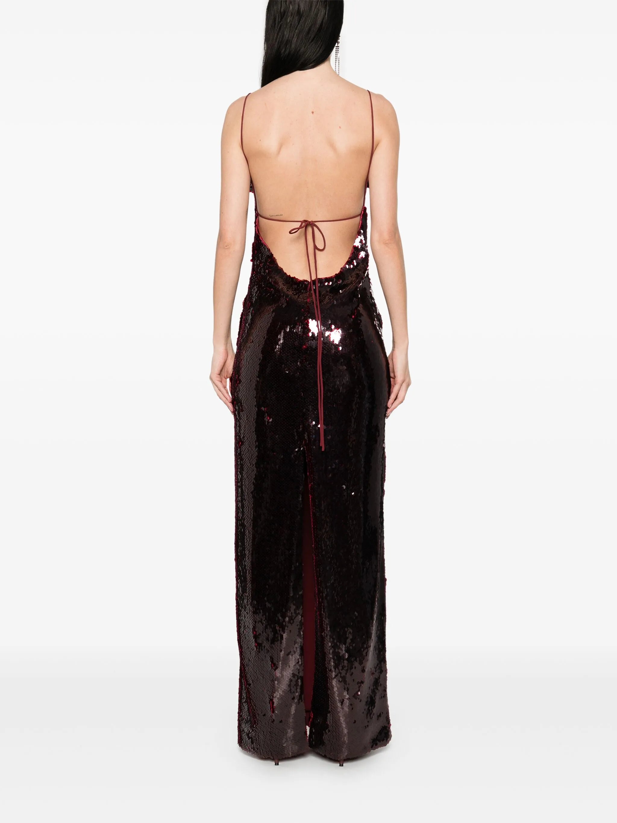 sequinned maxi dress