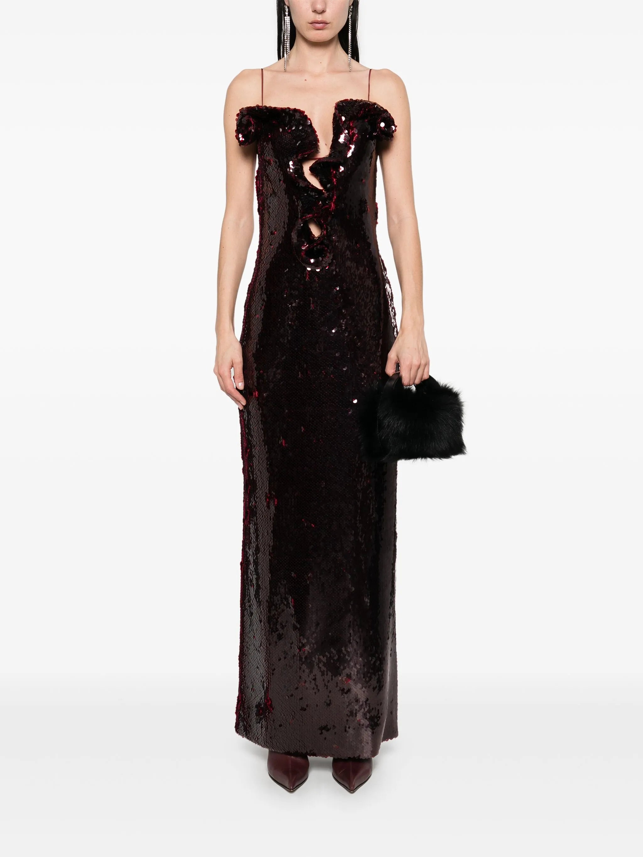 sequinned maxi dress