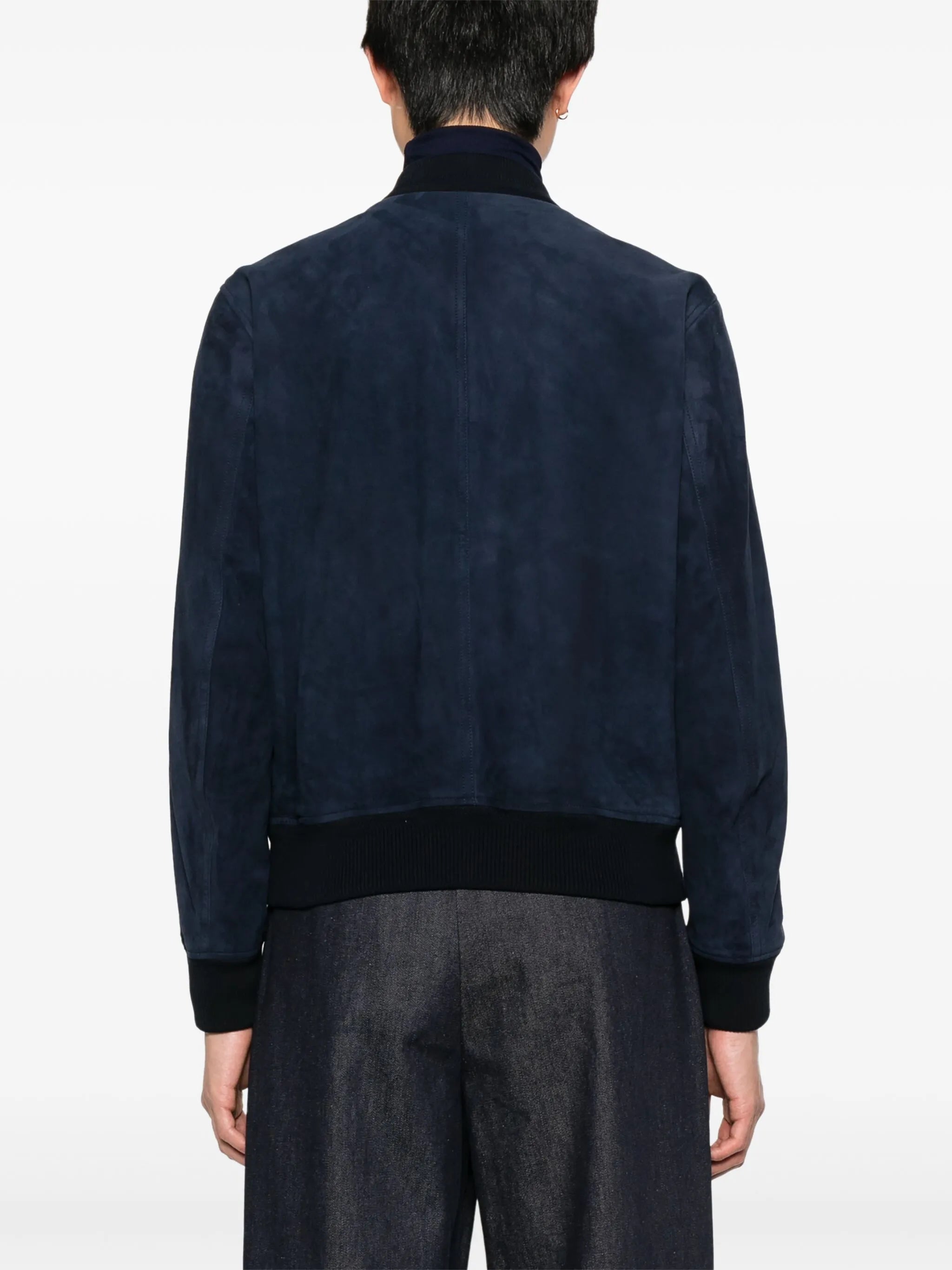 leather bomber jacket