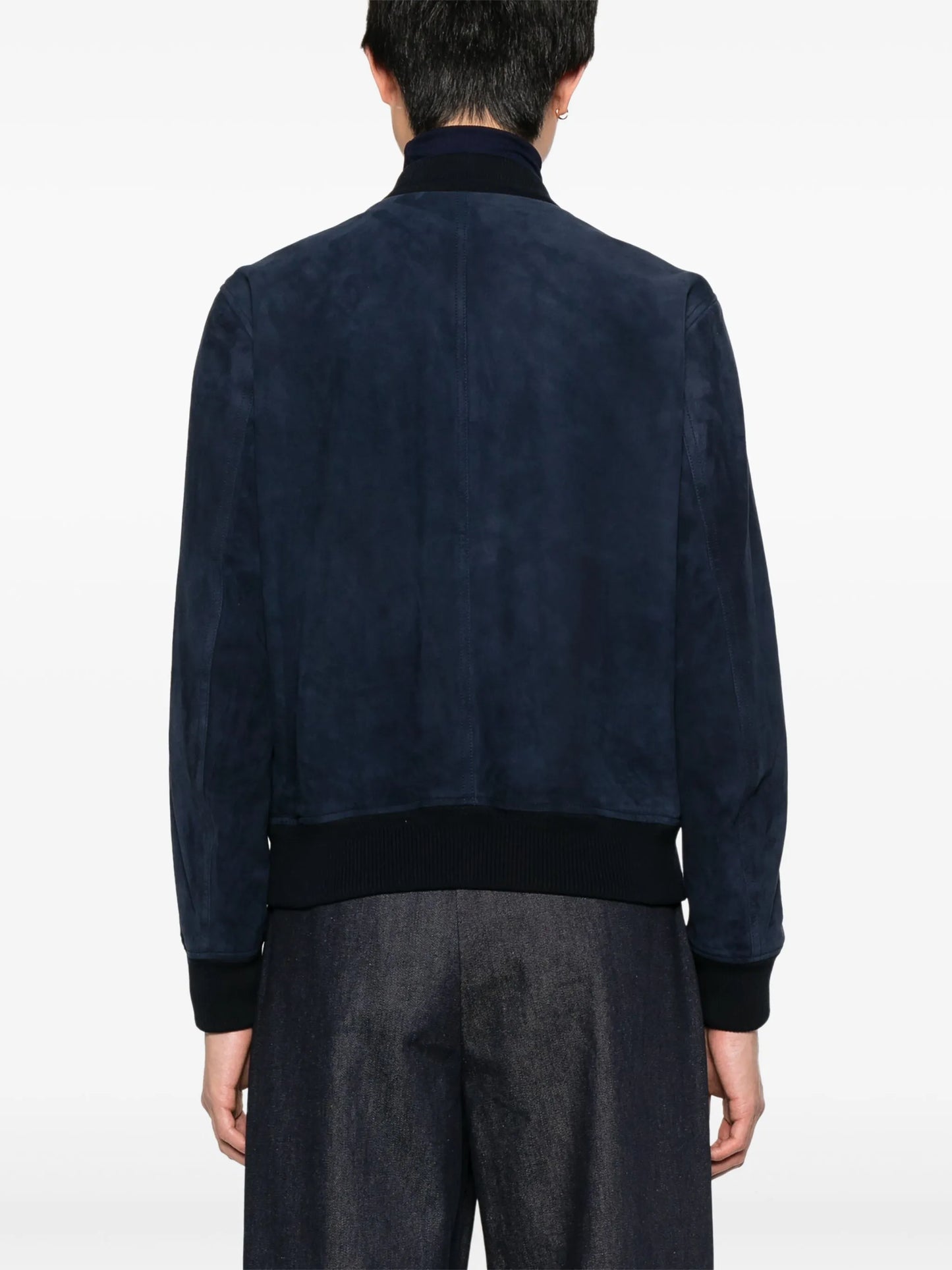 leather bomber jacket