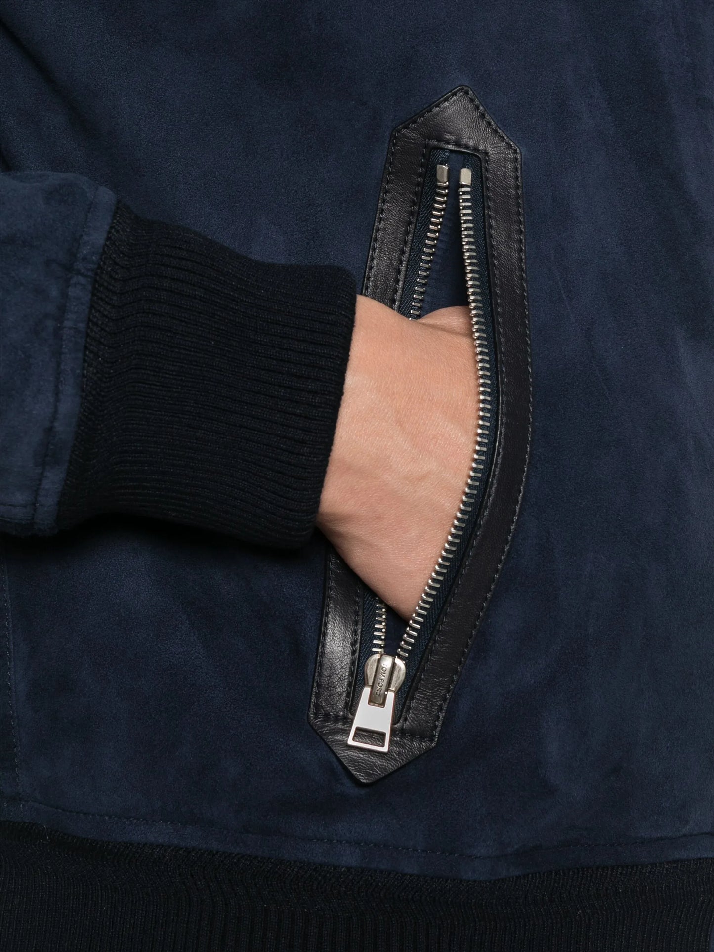 leather bomber jacket