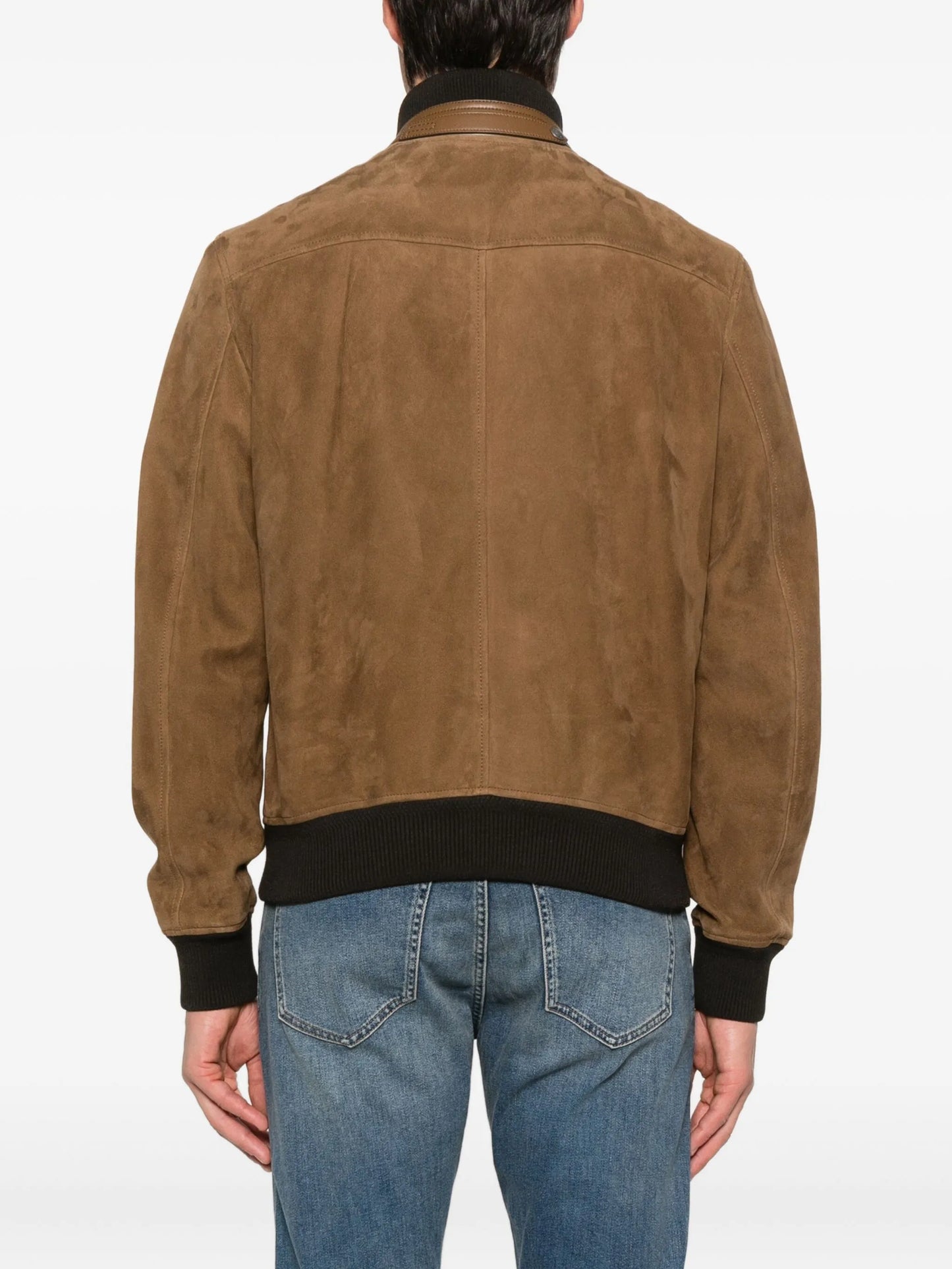 suede bomber jacket