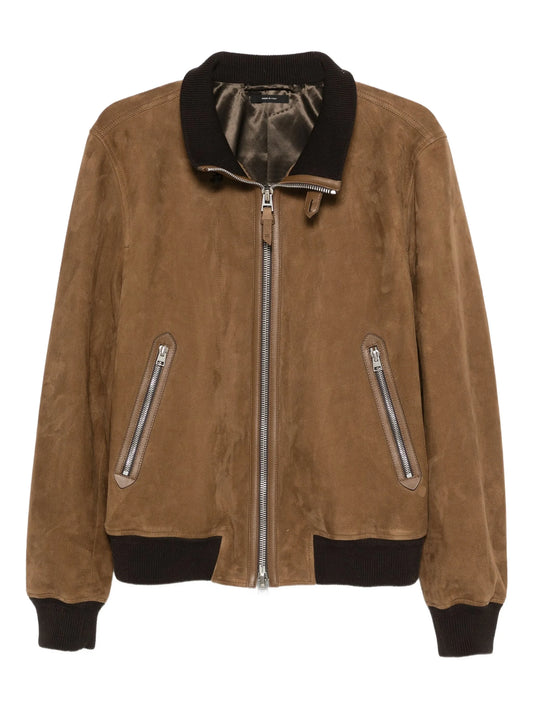 suede bomber jacket