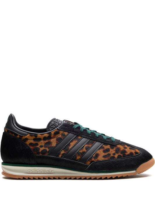 SL 72 "Leopard Print Collegiate Green" sneakers