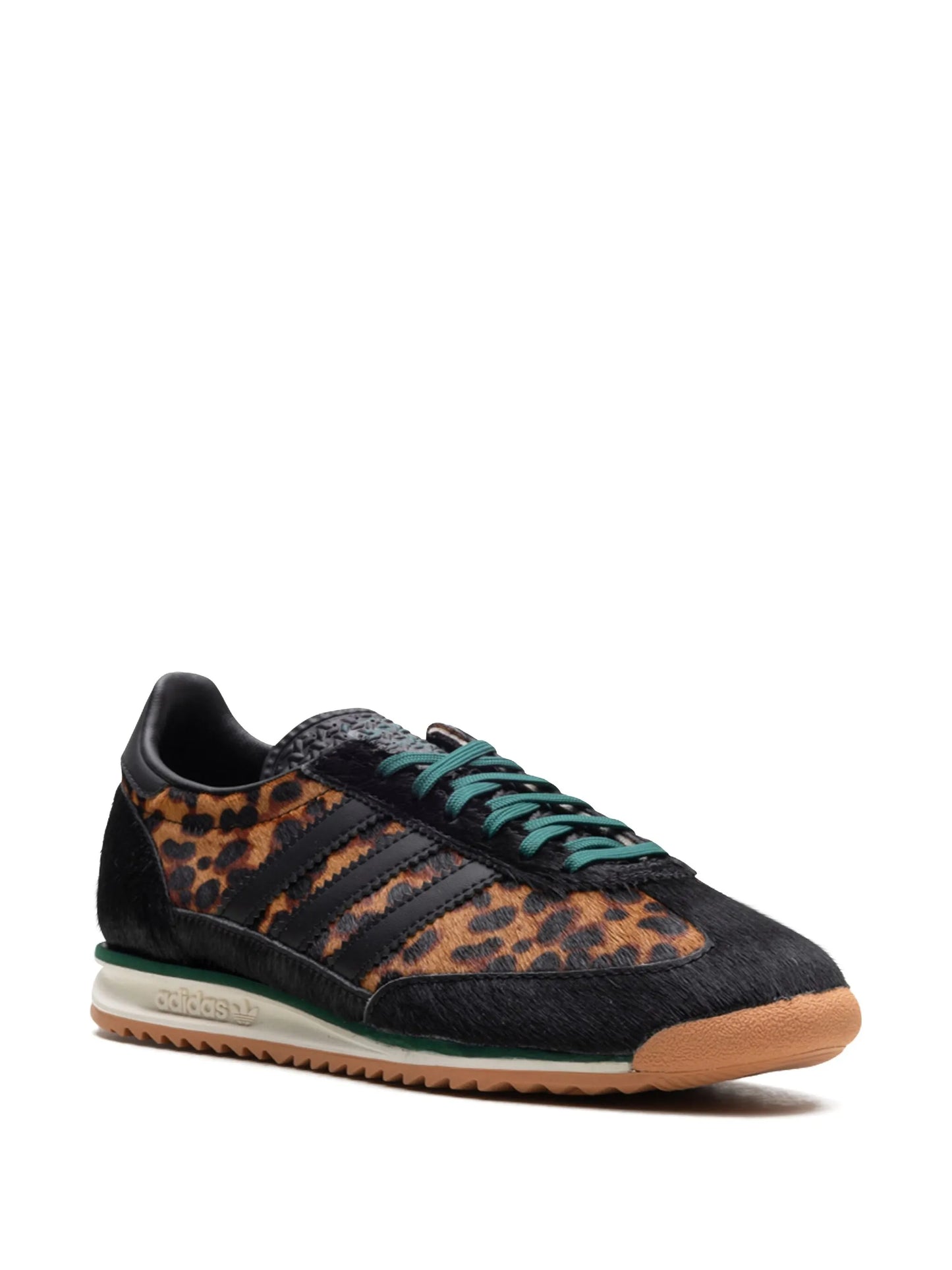 SL 72 "Leopard Print Collegiate Green" sneakers
