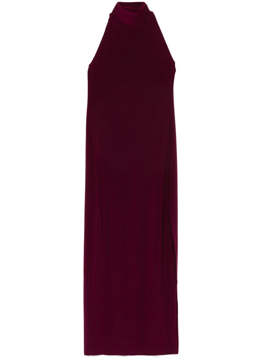 halterneck maxi dress