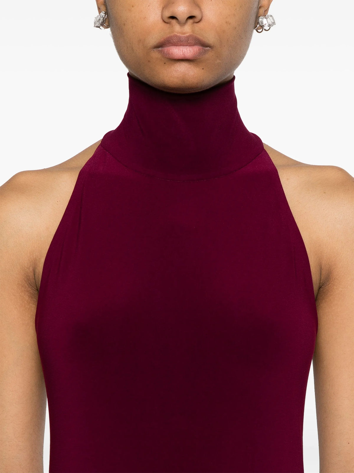 halterneck maxi dress