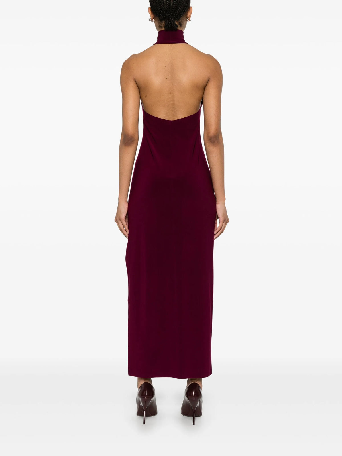 halterneck maxi dress