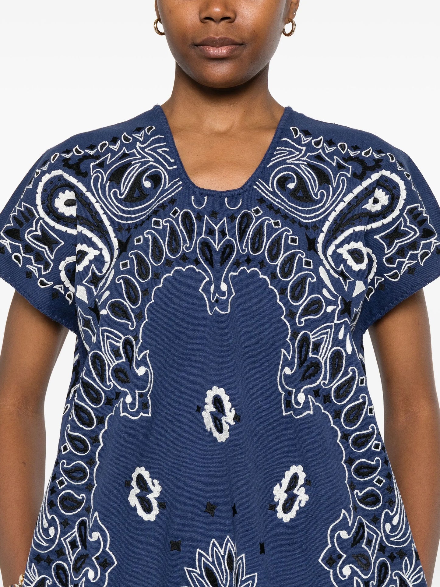 bandana-print midi dress