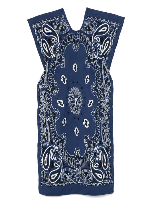 bandana-print midi dress