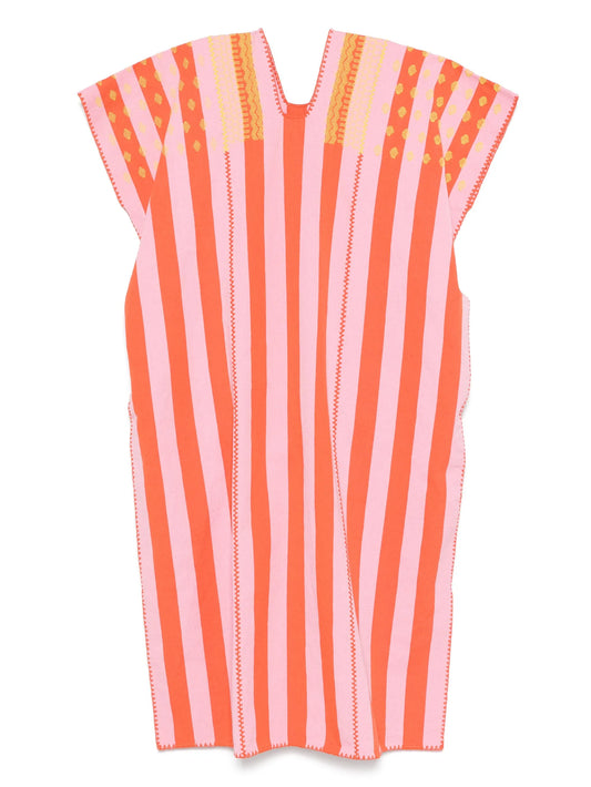 striped midi dress