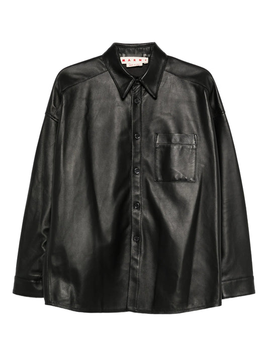 leather shirt