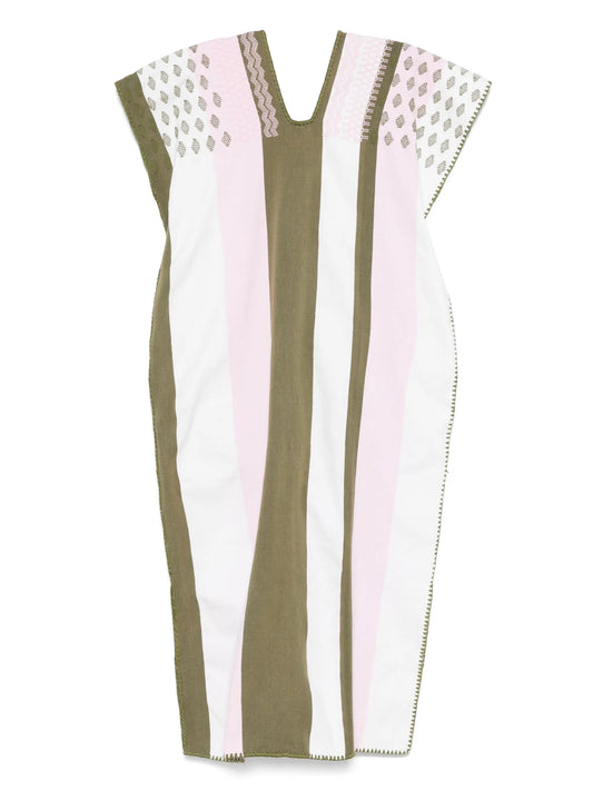 striped midi dress