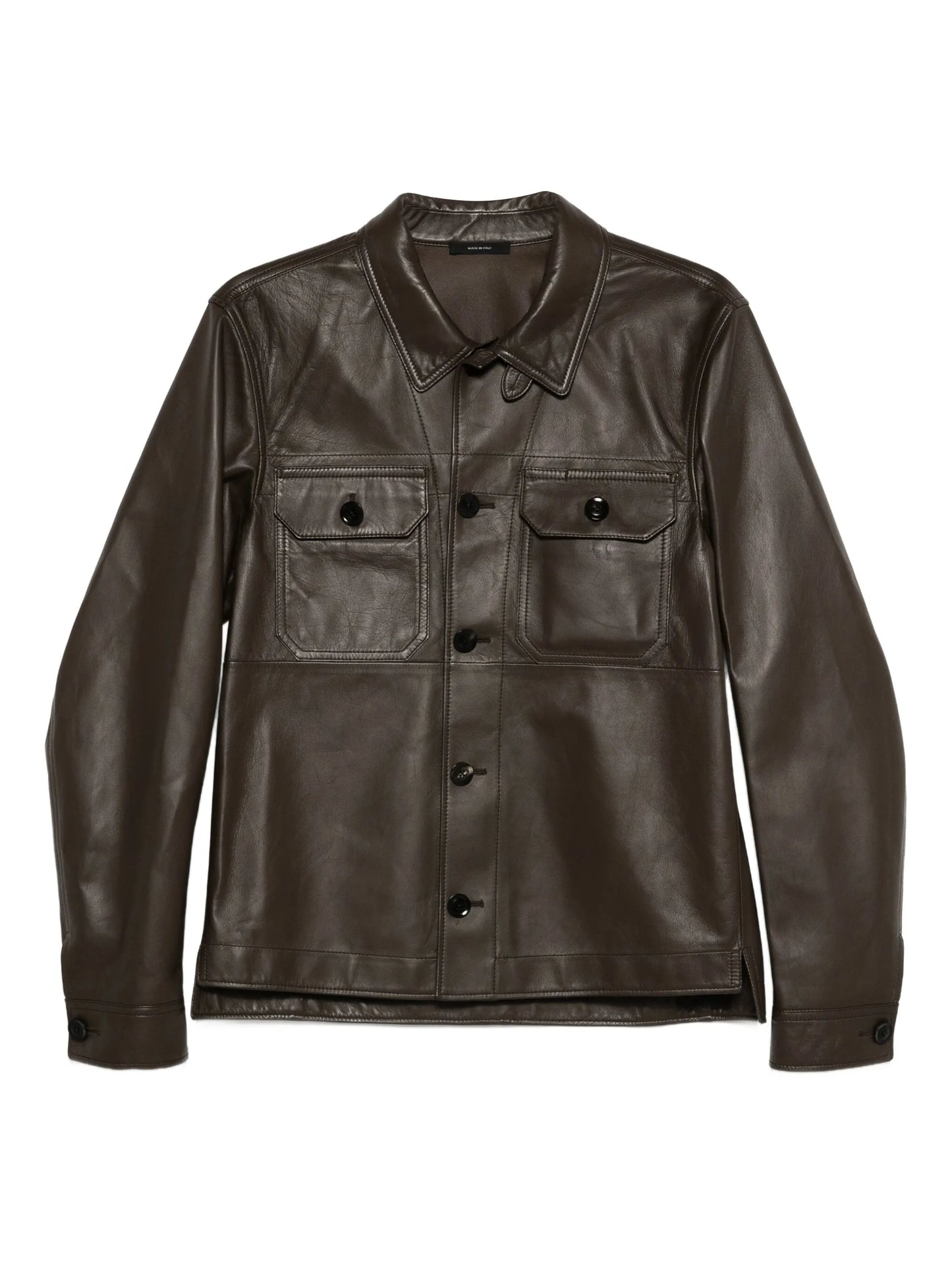 oversized leather jacket