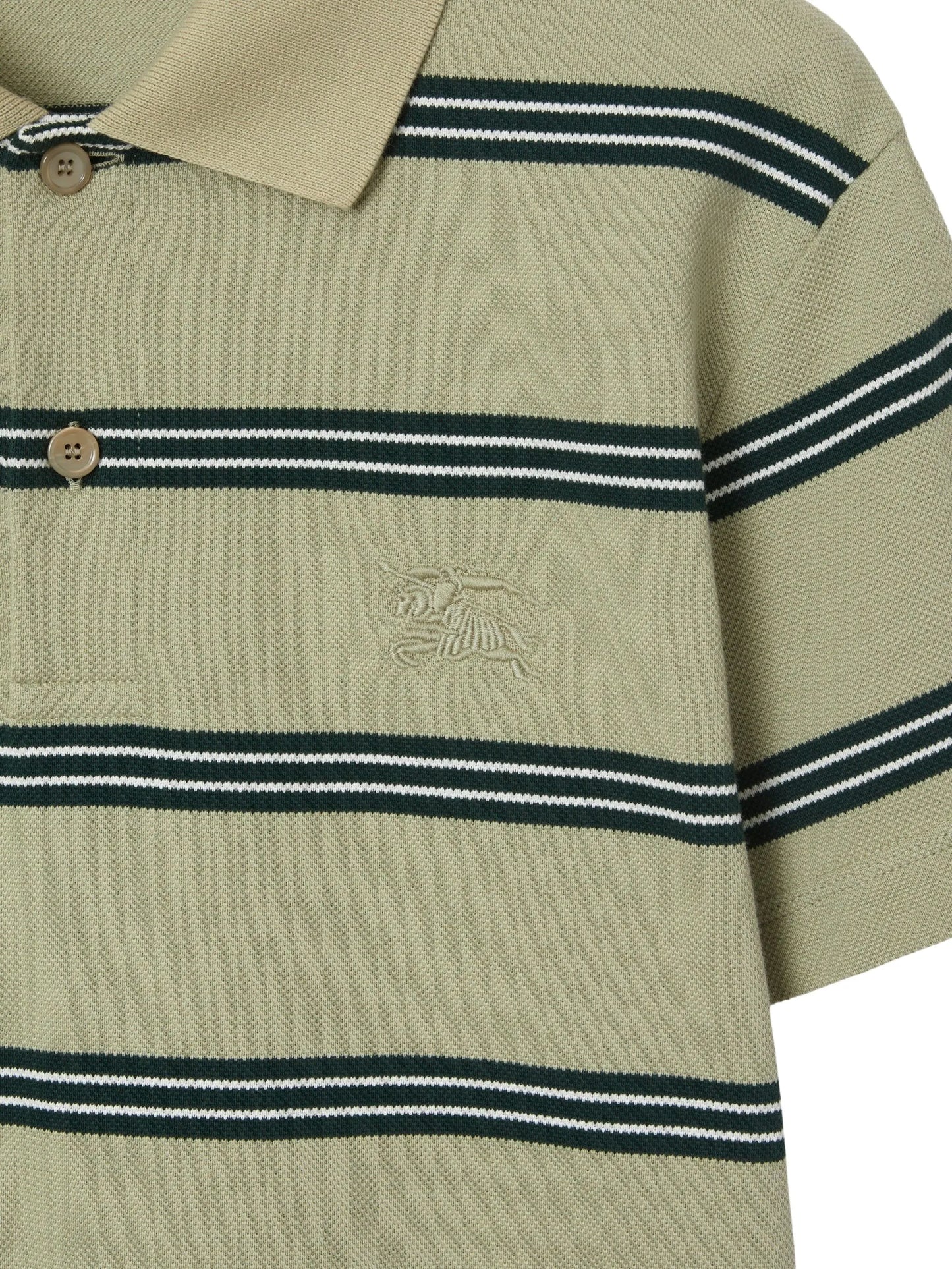 striped cotton polo shirt