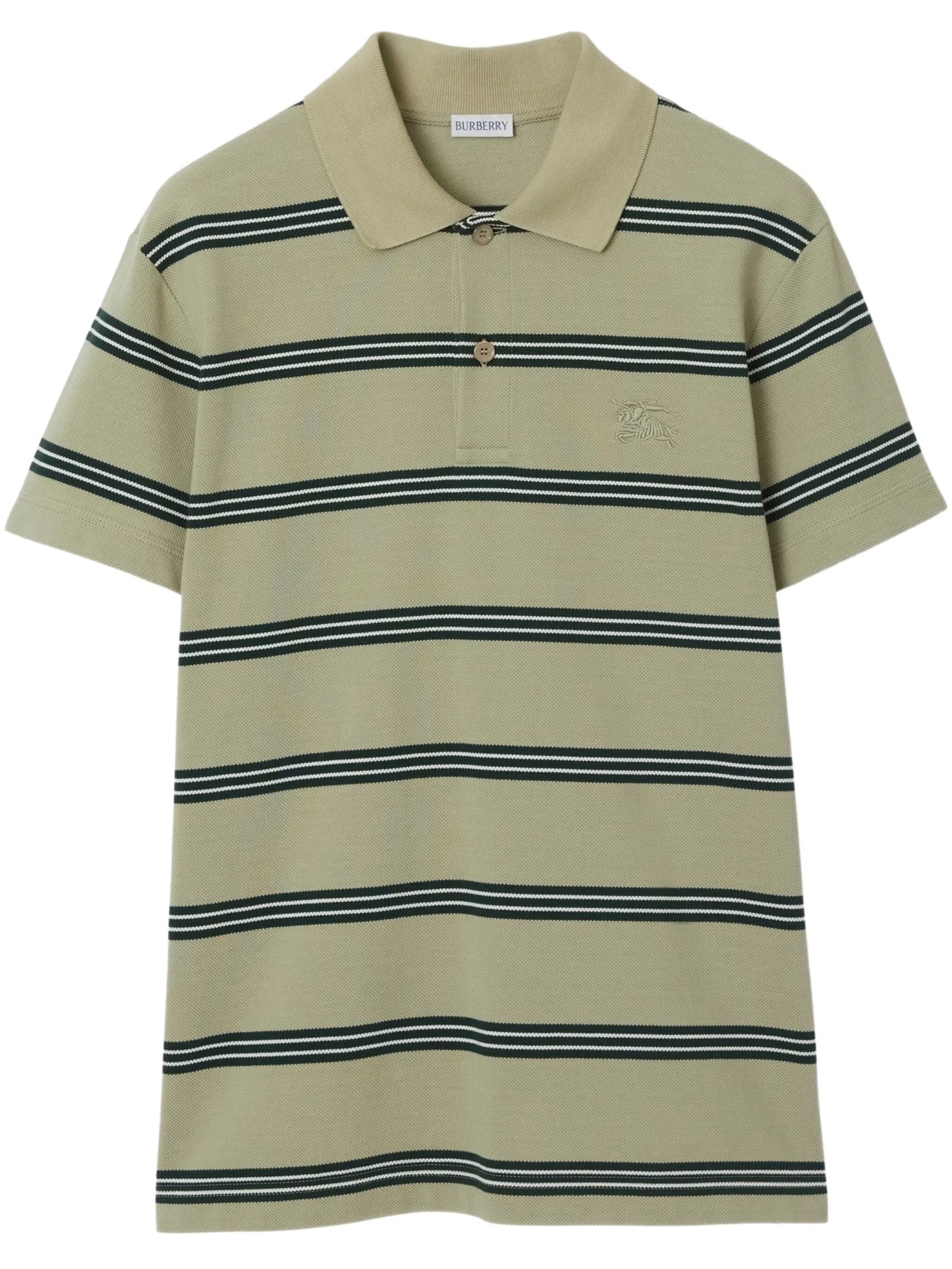 striped cotton polo shirt