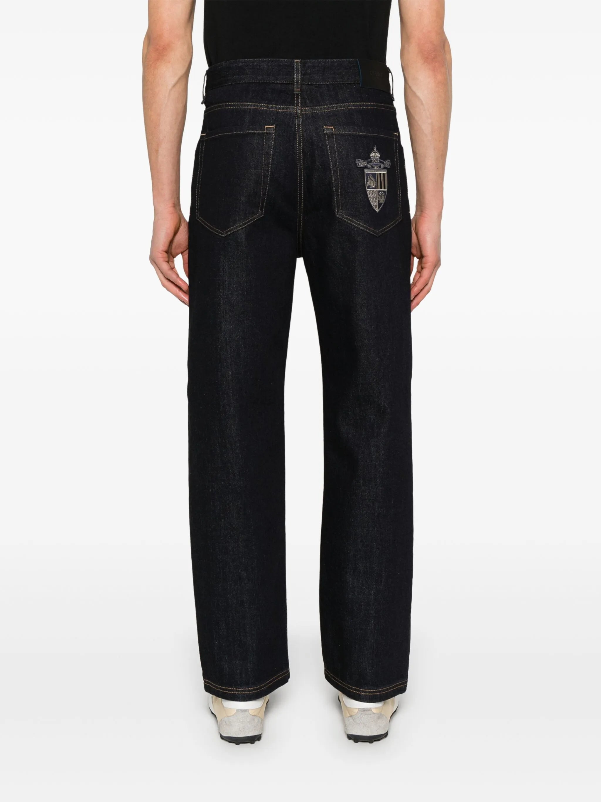 straight-leg jeans