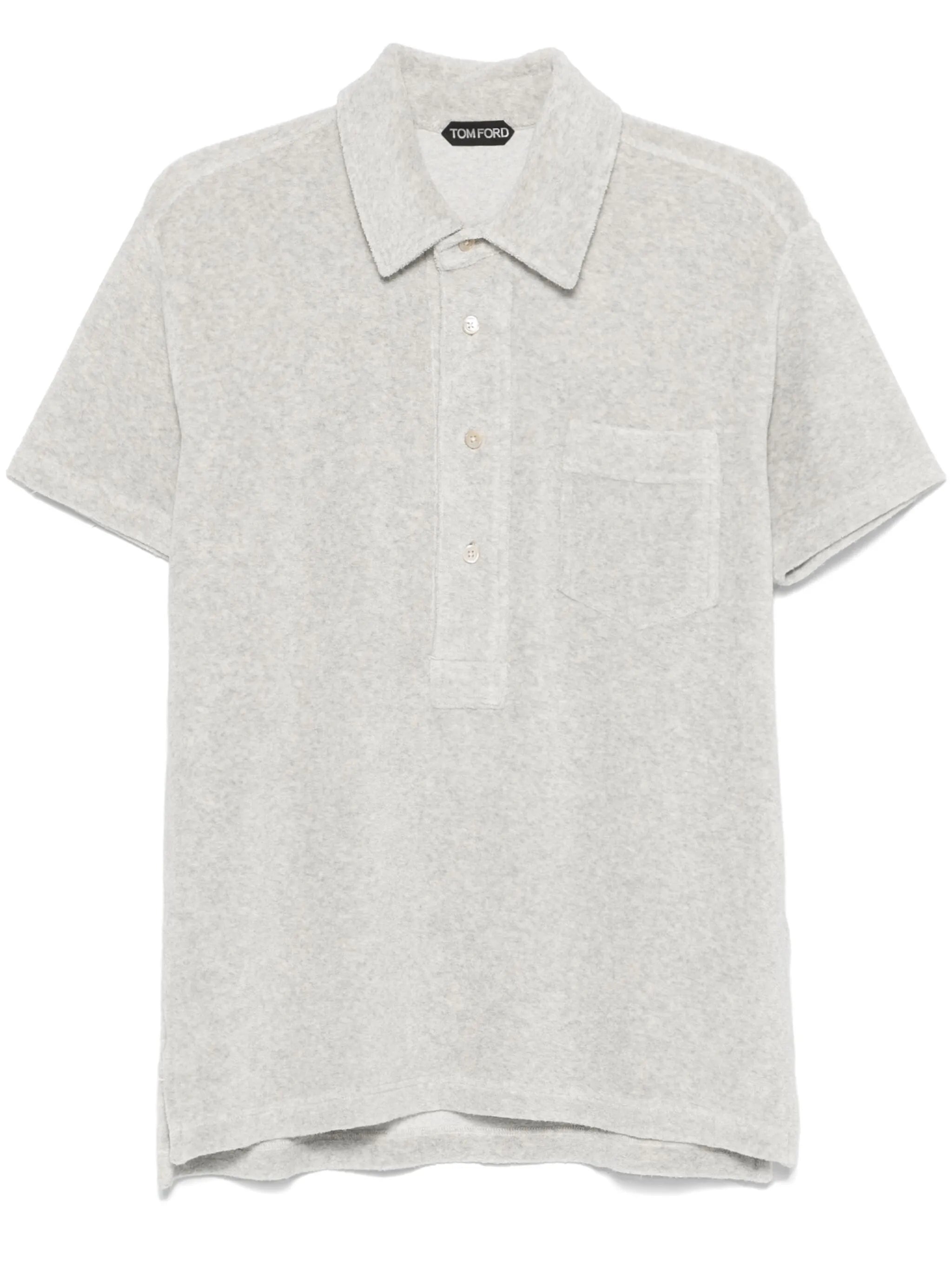 towelling polo shirt