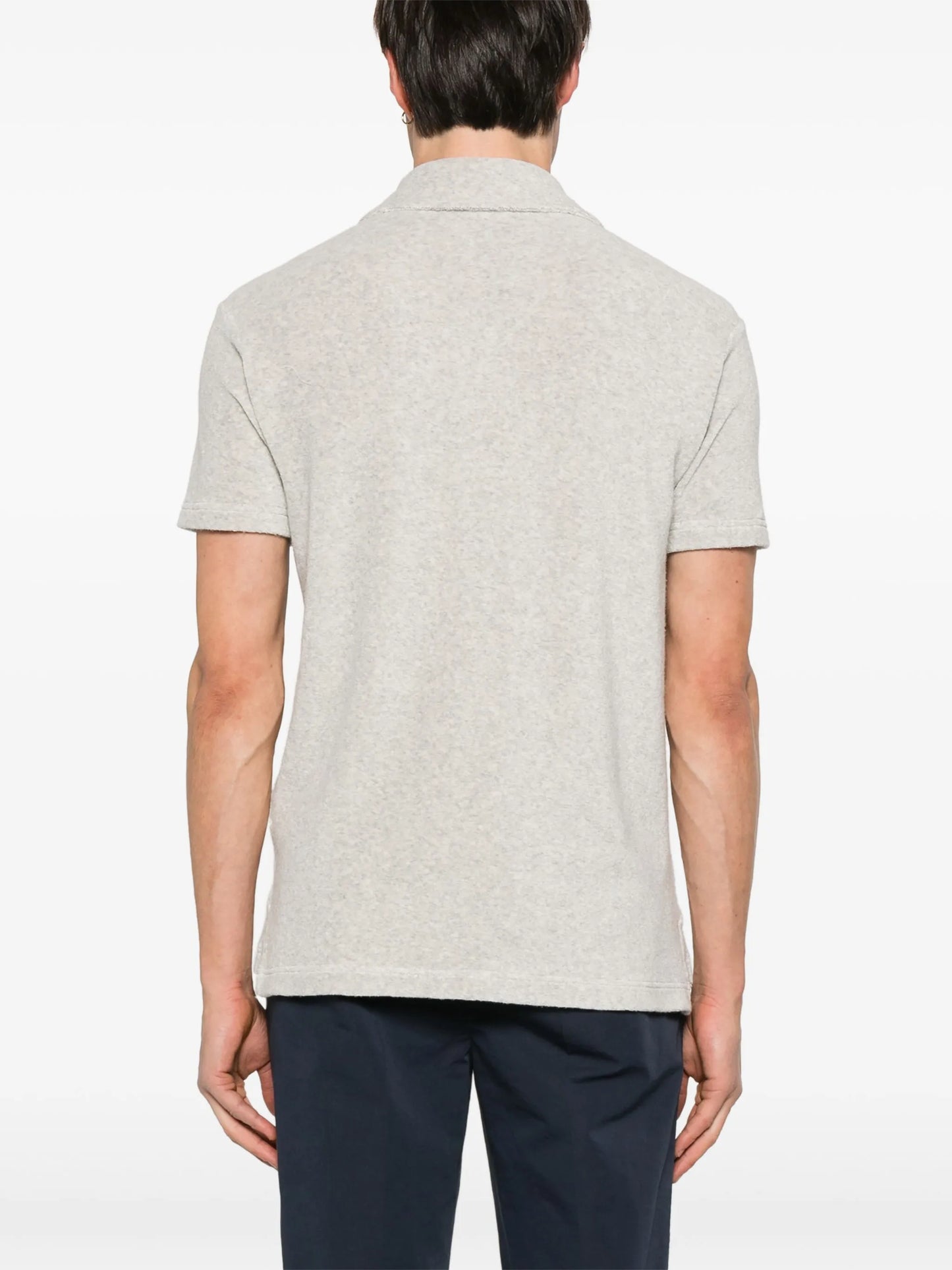 towelling polo shirt