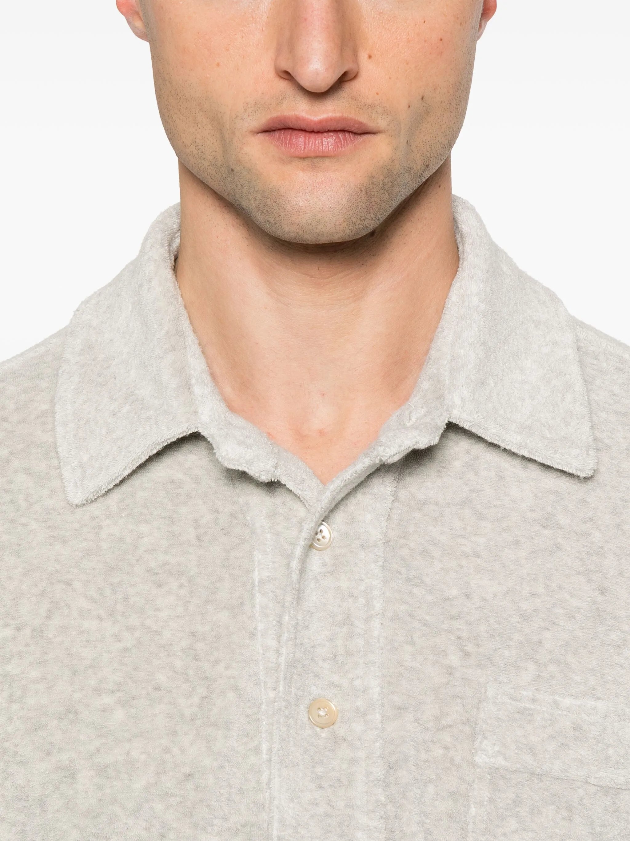 towelling polo shirt