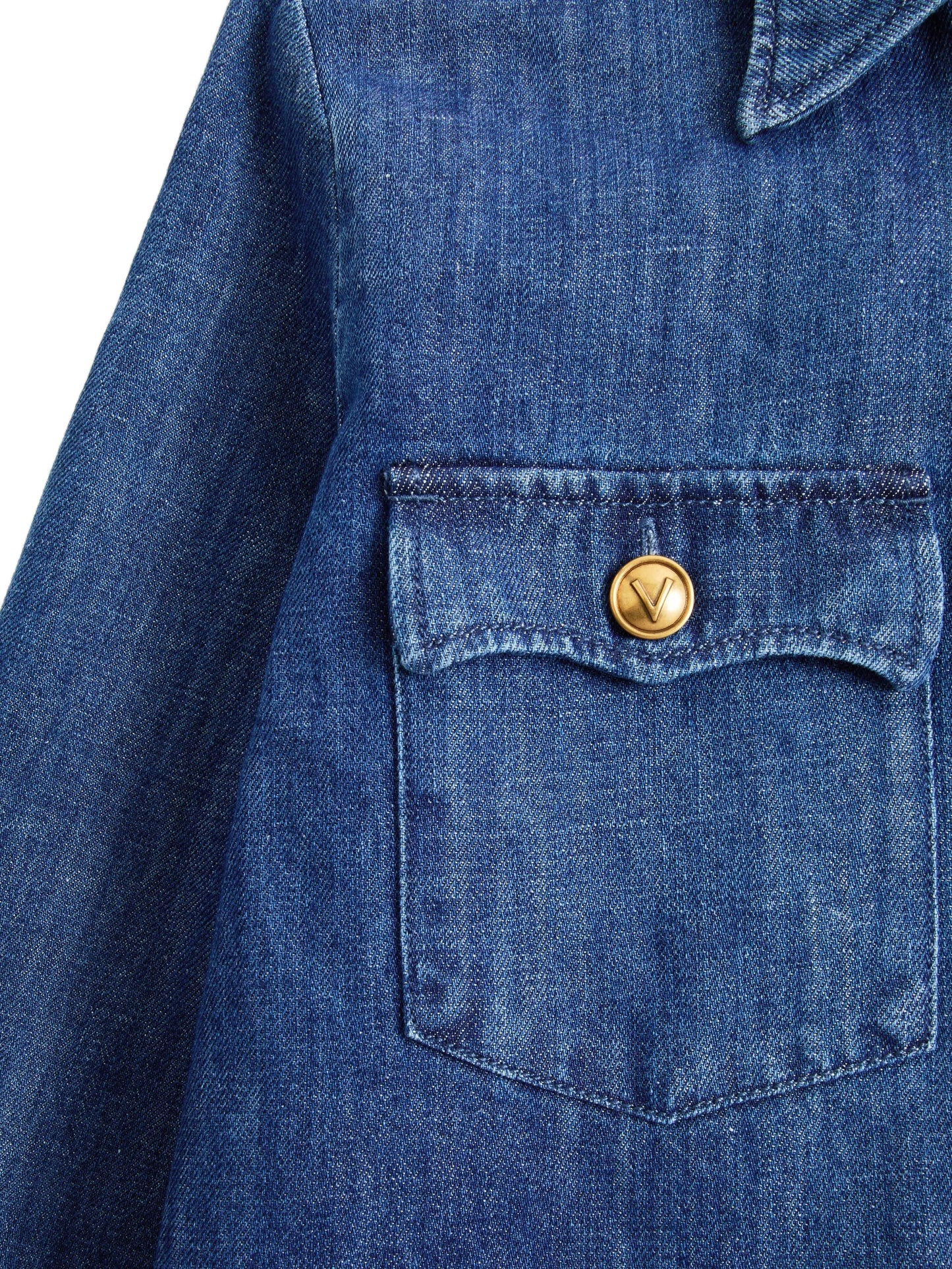 long-sleeve denim shirt