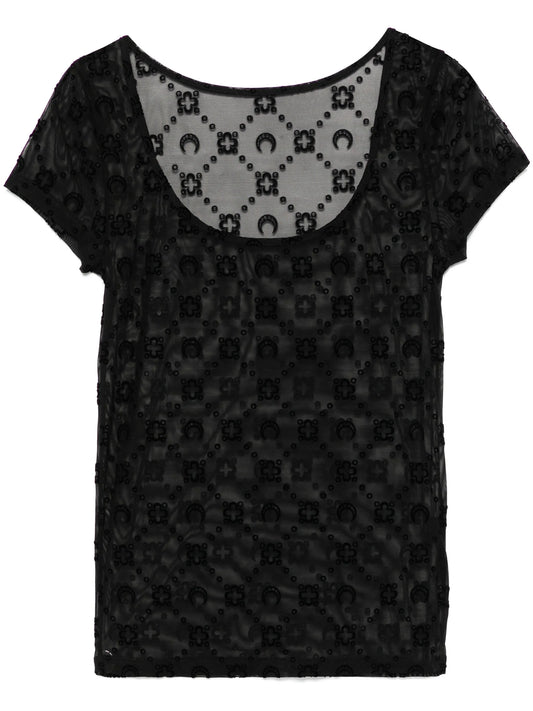 flocked mesh top