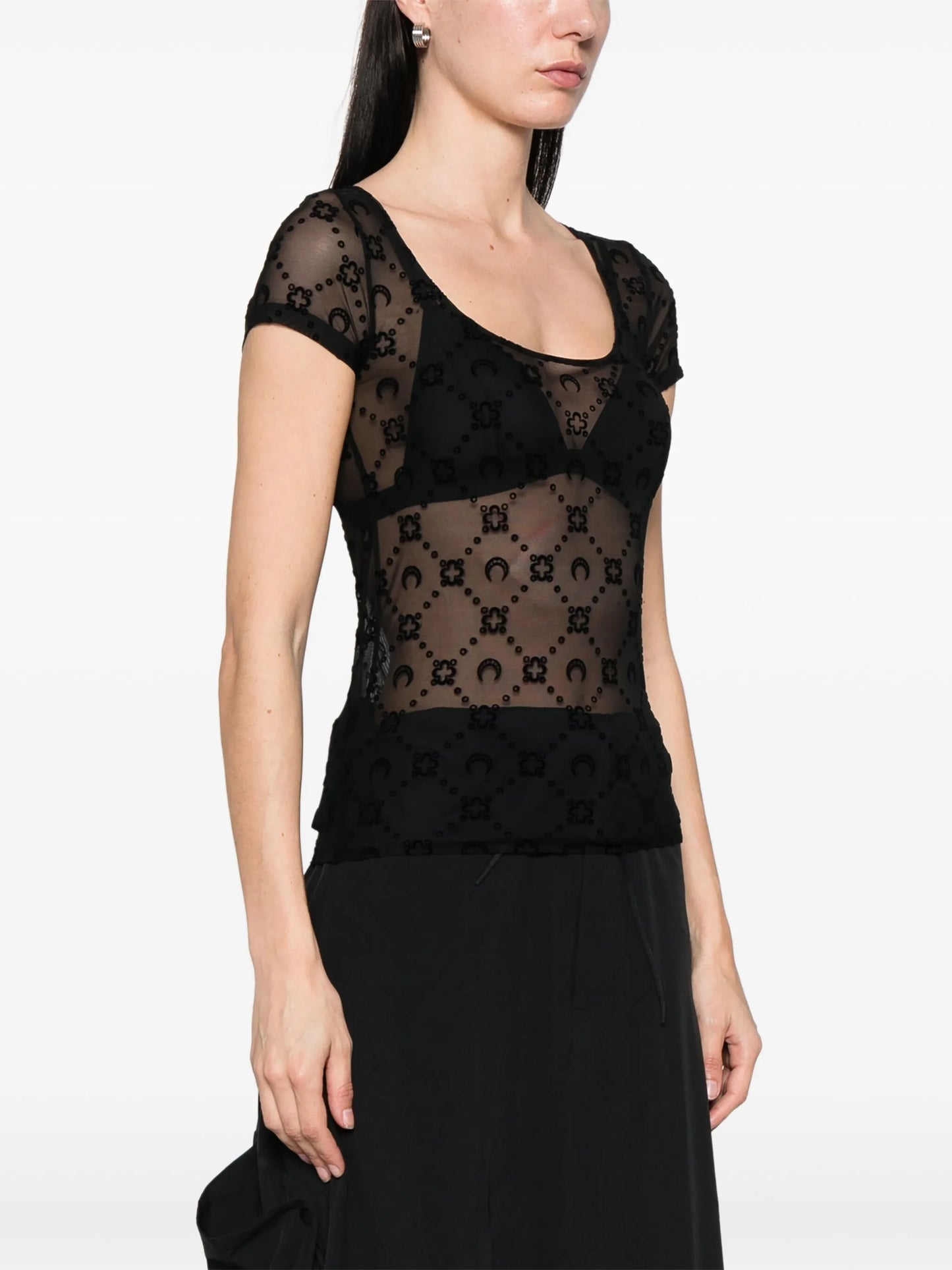 flocked mesh top