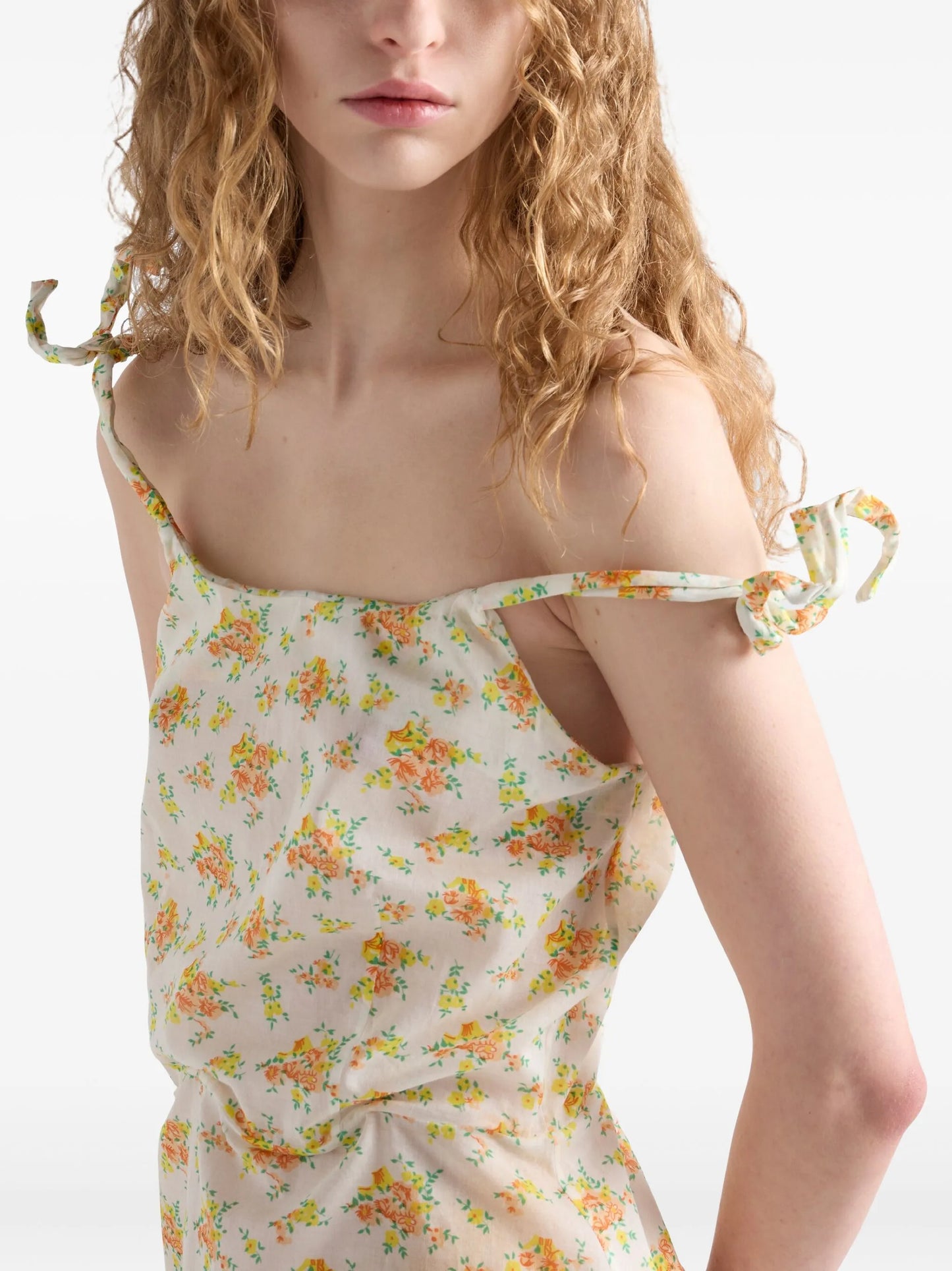 floral-print dress