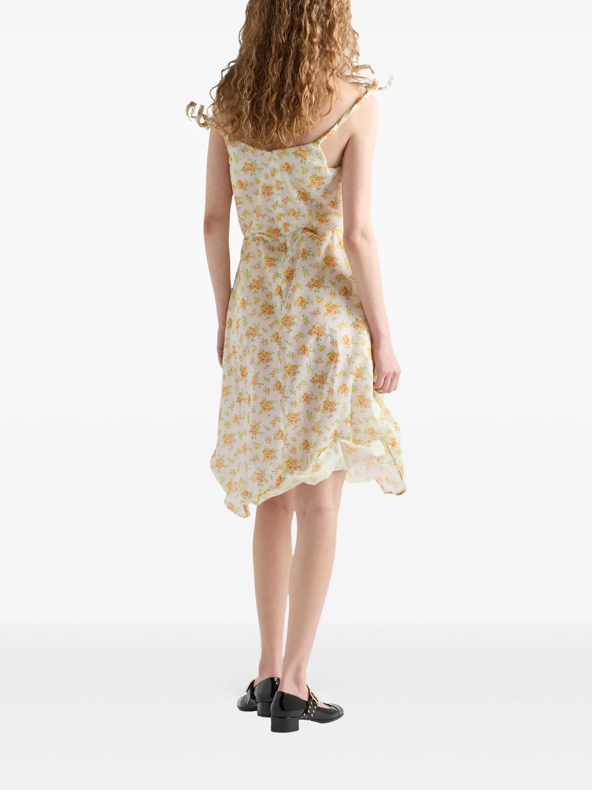 floral-print dress