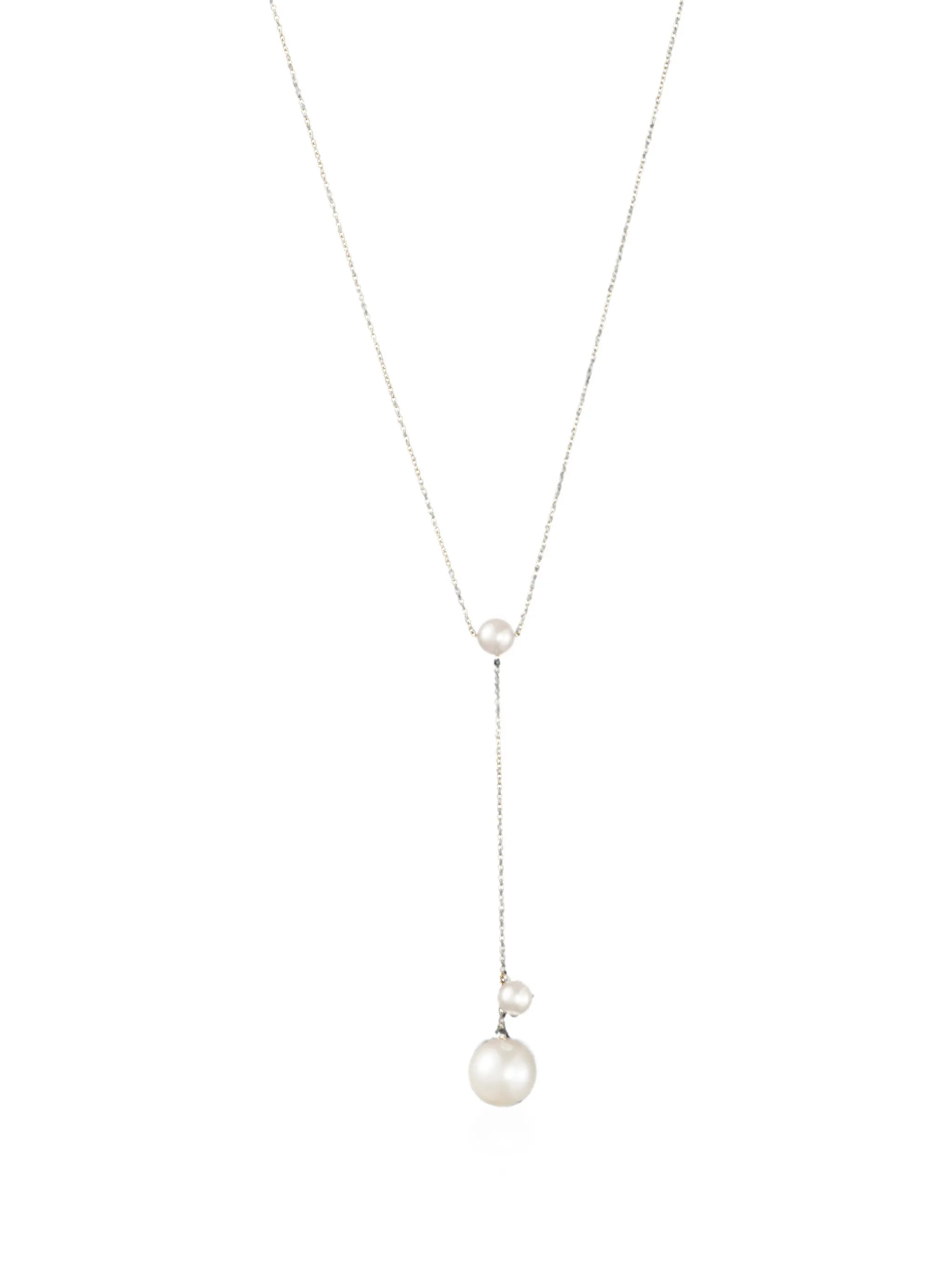 Trois Moon pearls necklace