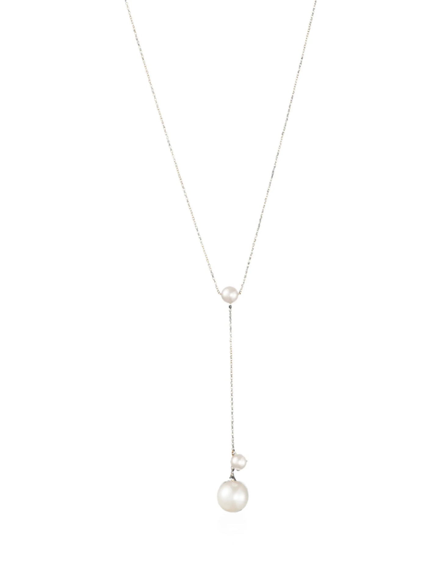 Trois Moon pearls necklace