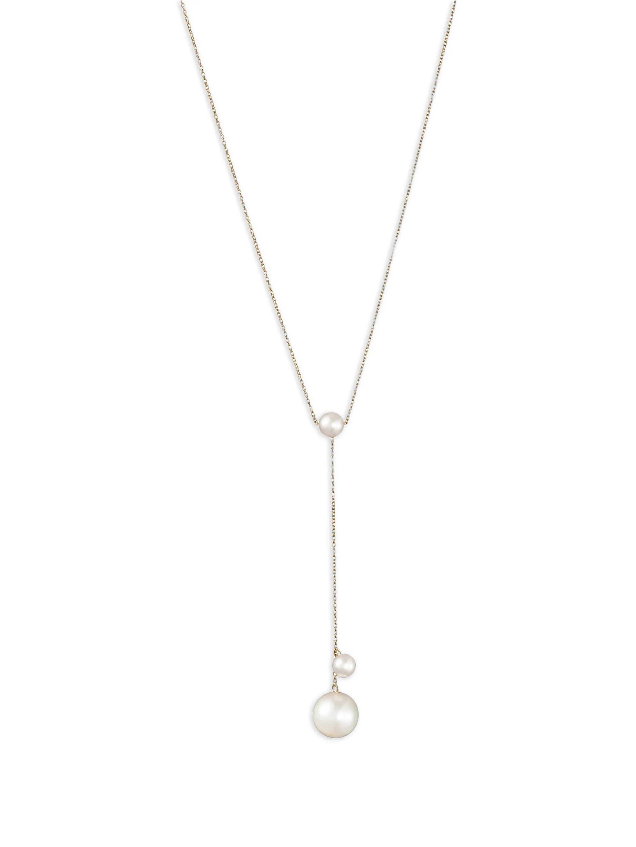 Trois Moon pearls necklace