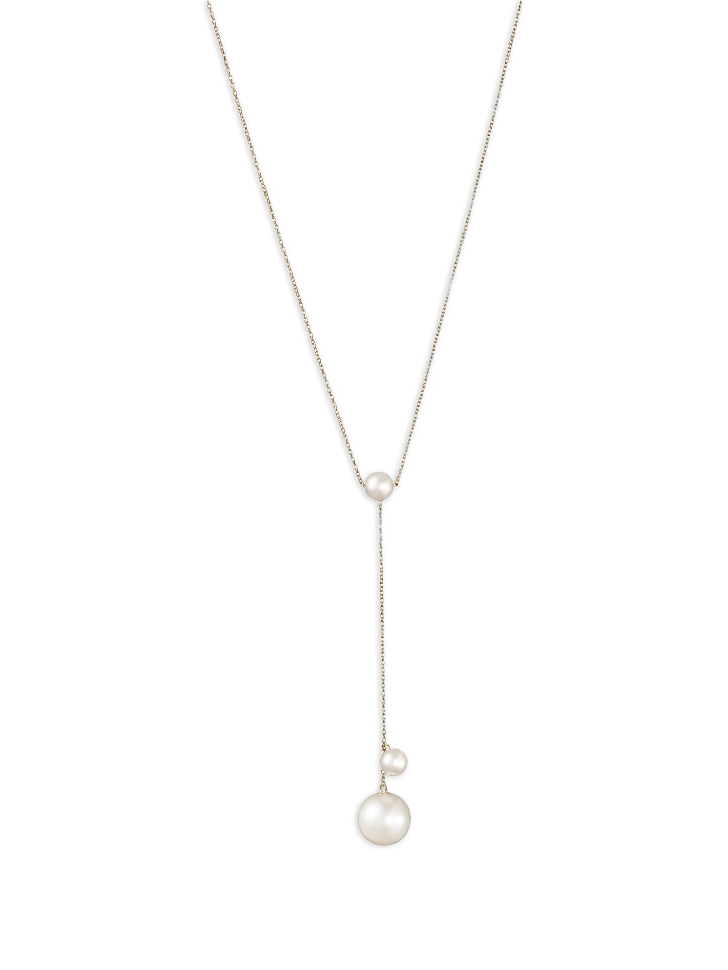 Trois Moon pearls necklace