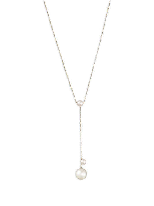 Trois Moon pearls necklace