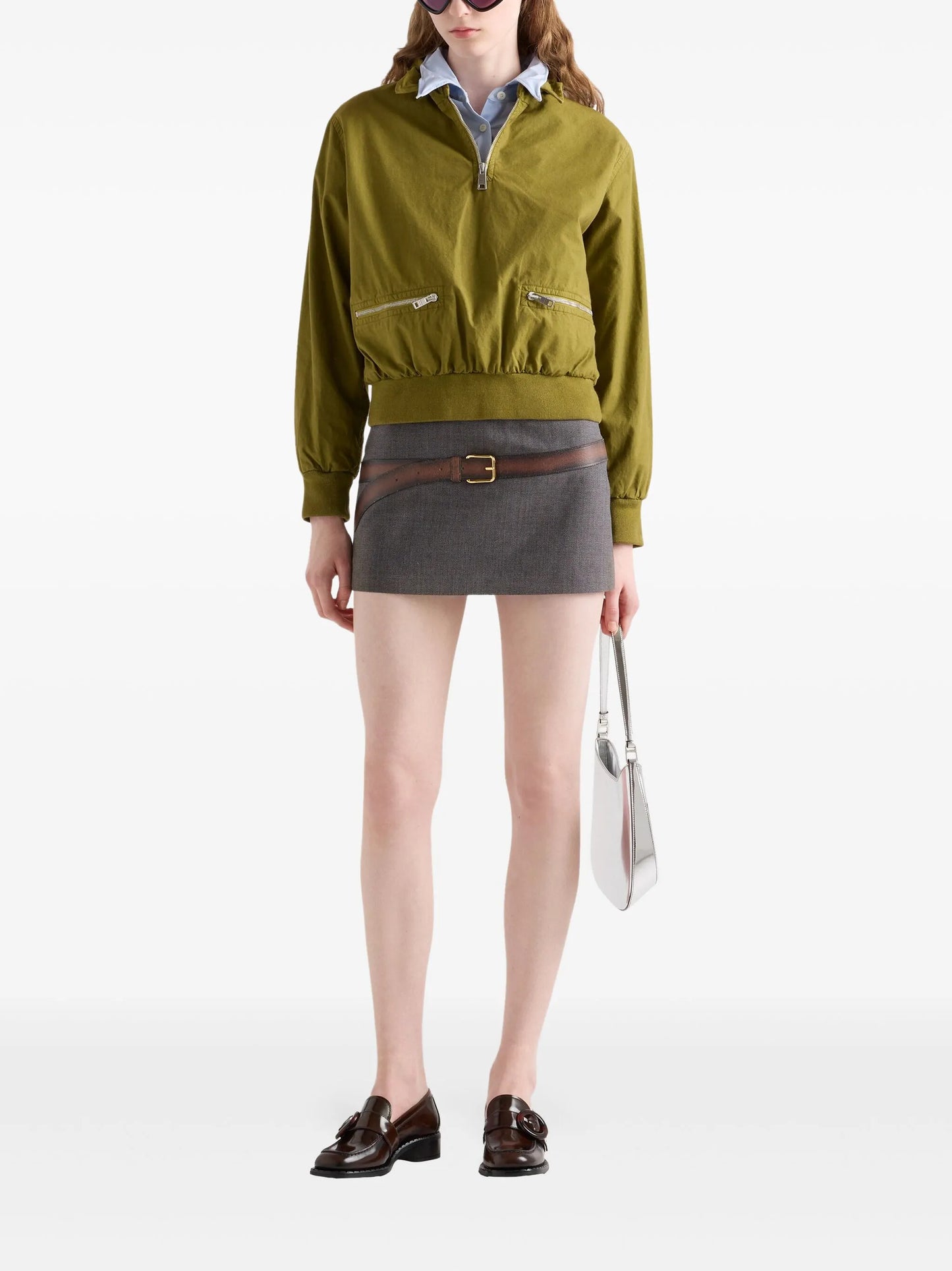 3D printed-belt mini skirt
