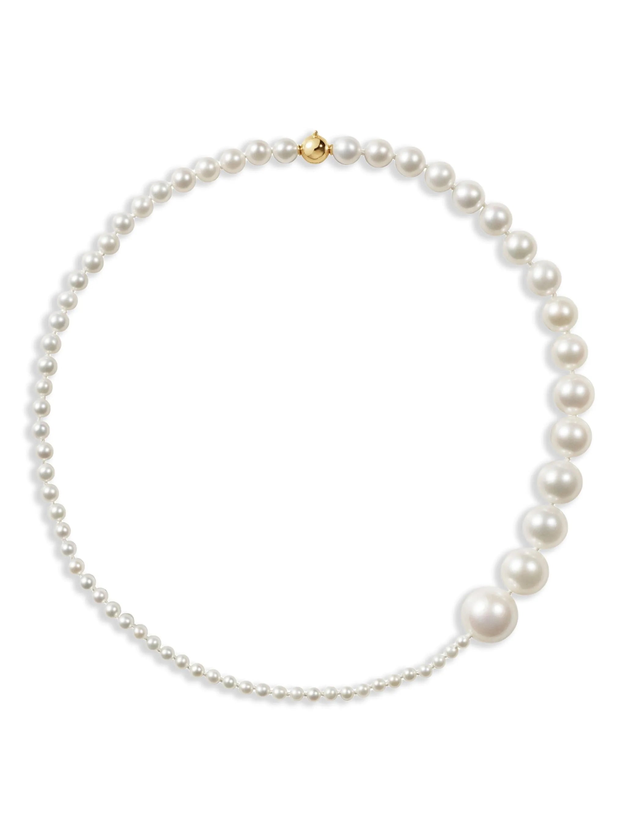 14CT yellow gold Peggy Moon pearl necklace