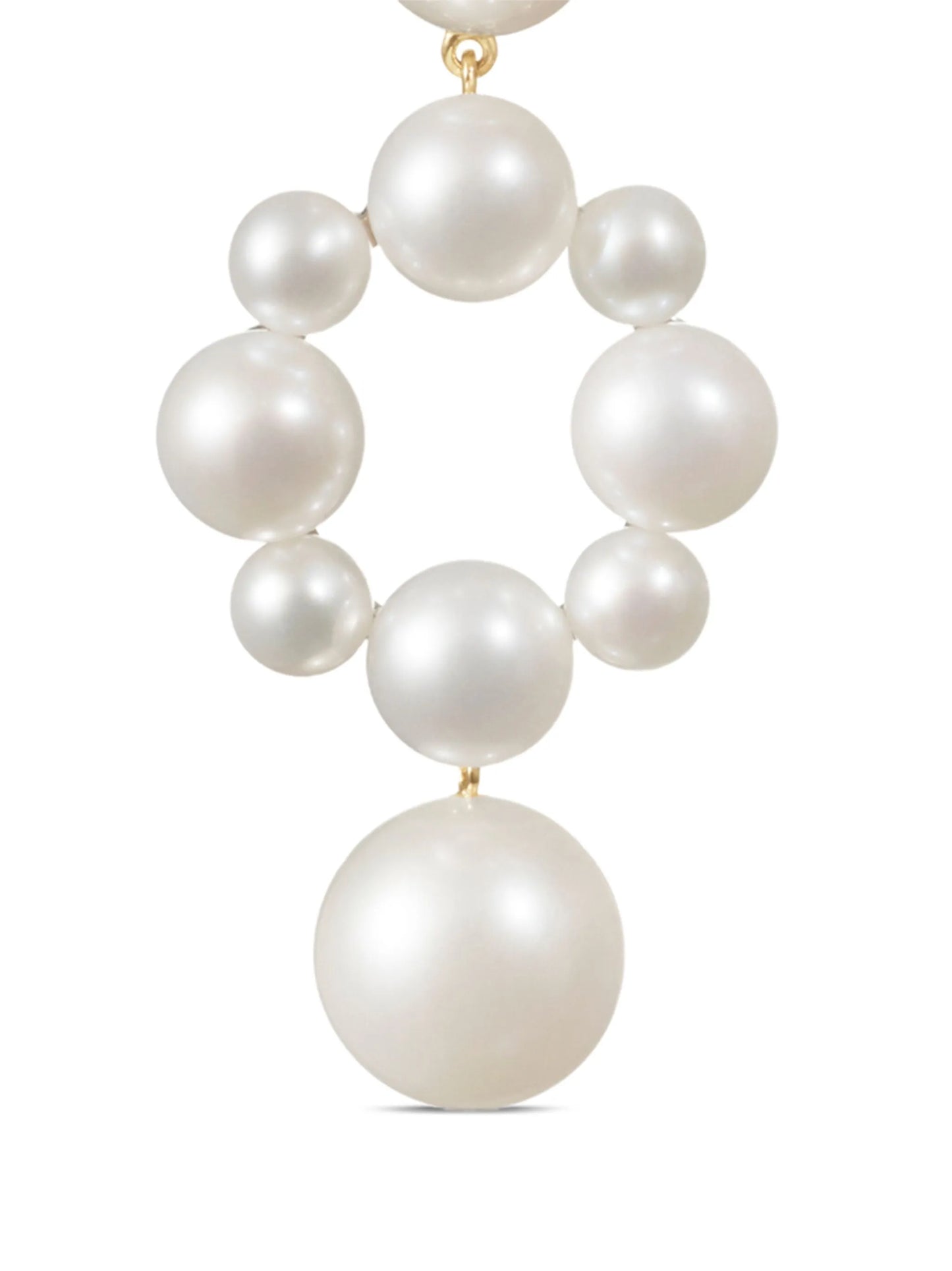 14K yellow gold Nebula pearls earrings
