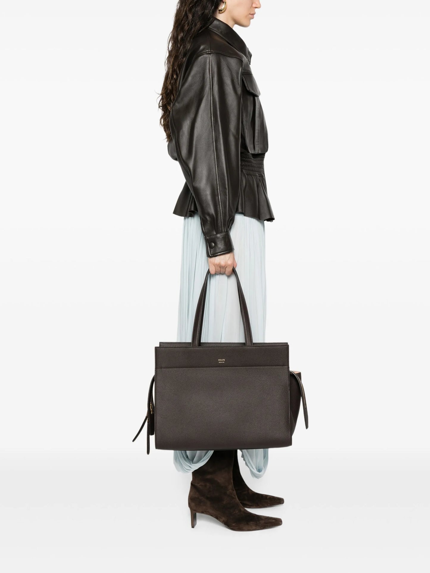 Crosby leather tote bag