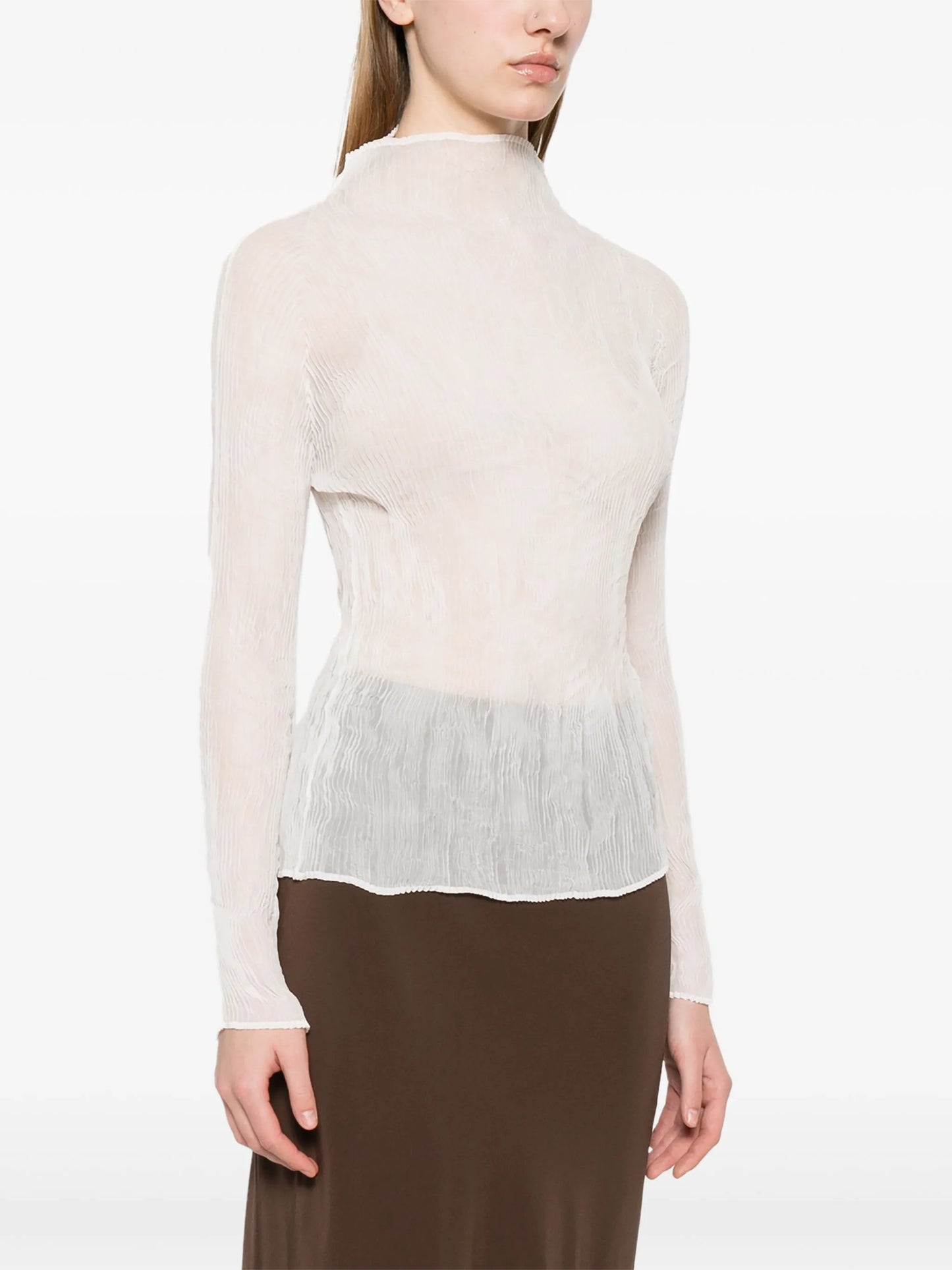 chiffon twist top