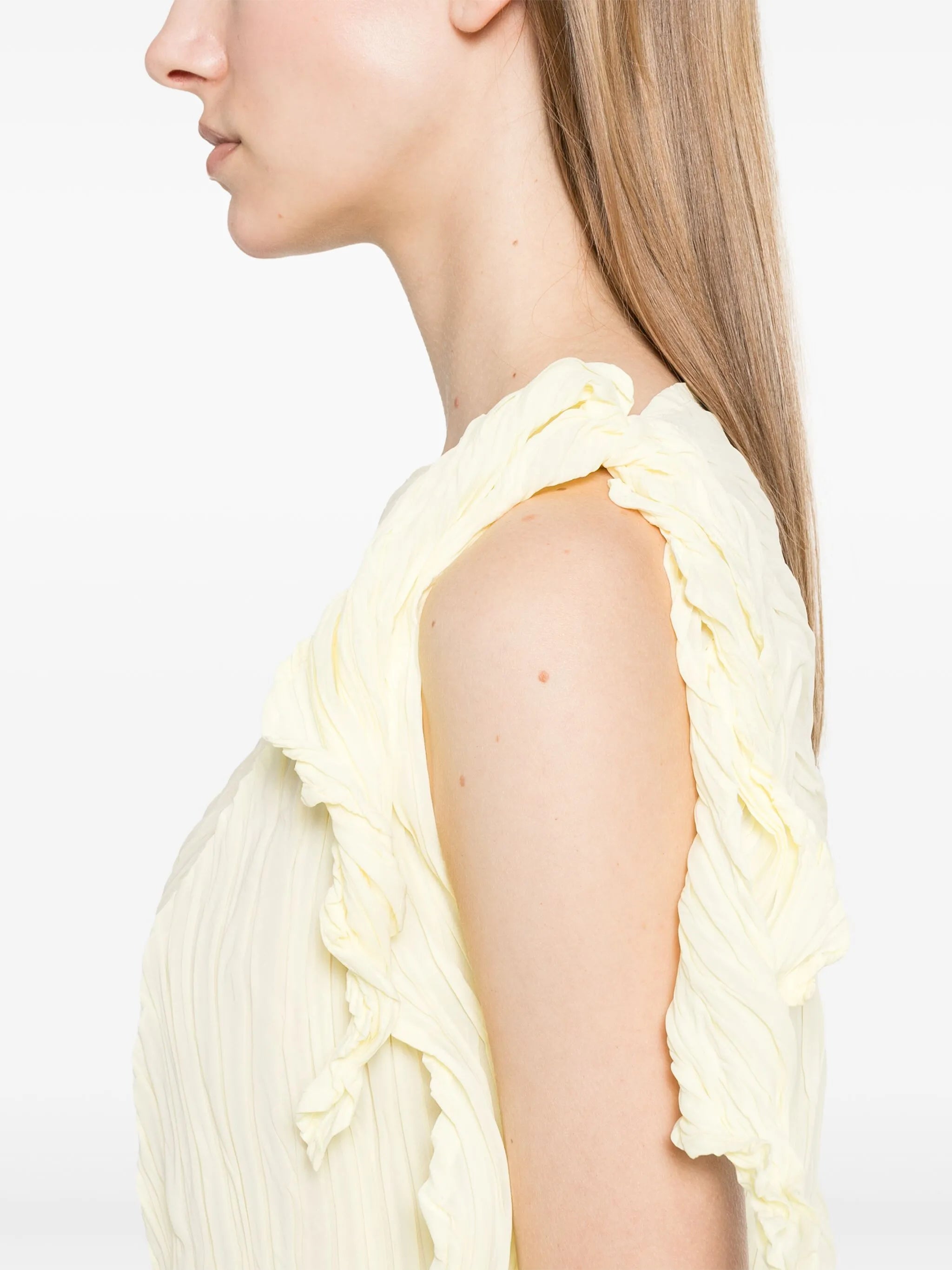 wrinkled twisted blouse