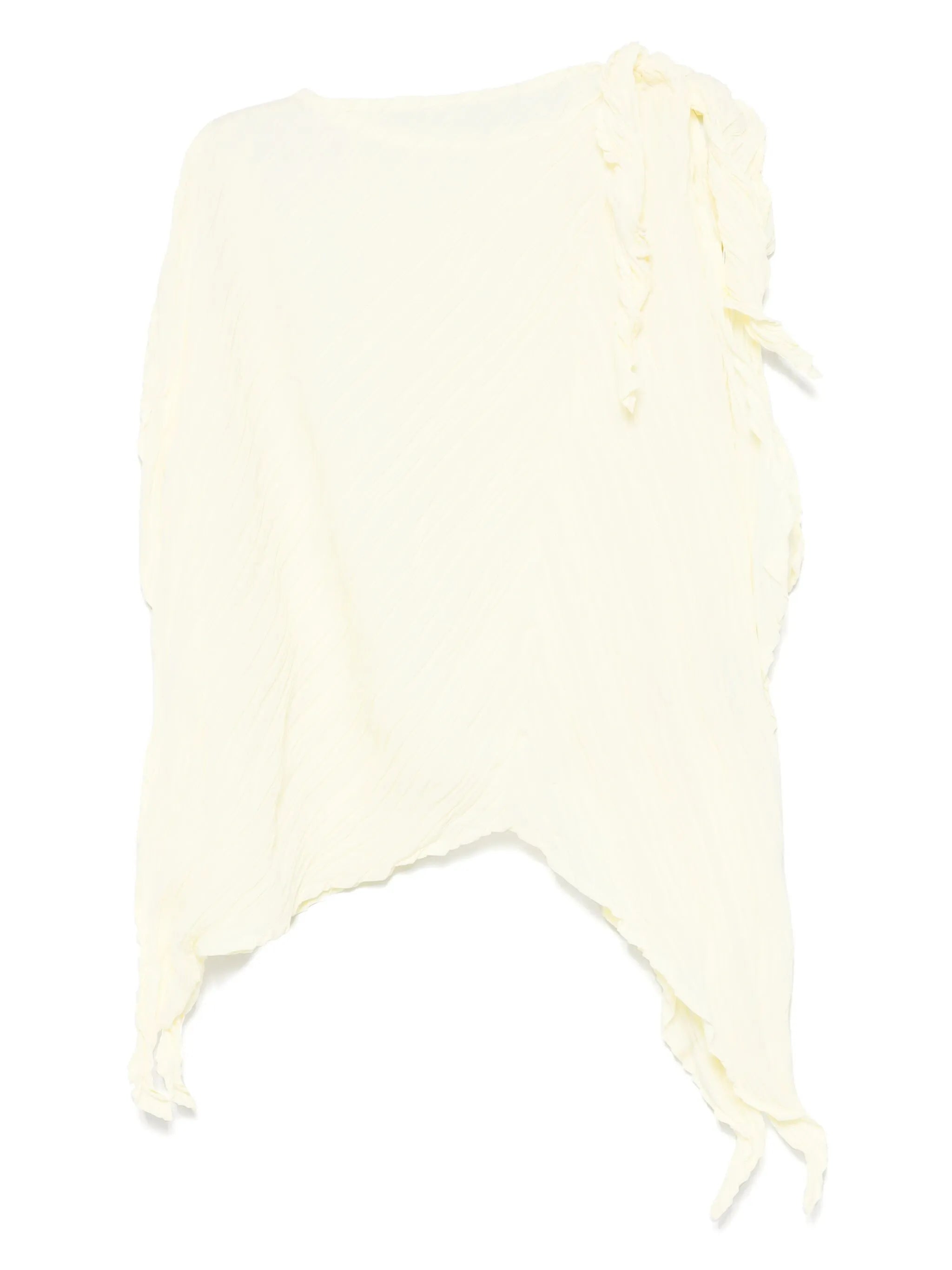 wrinkled twisted blouse