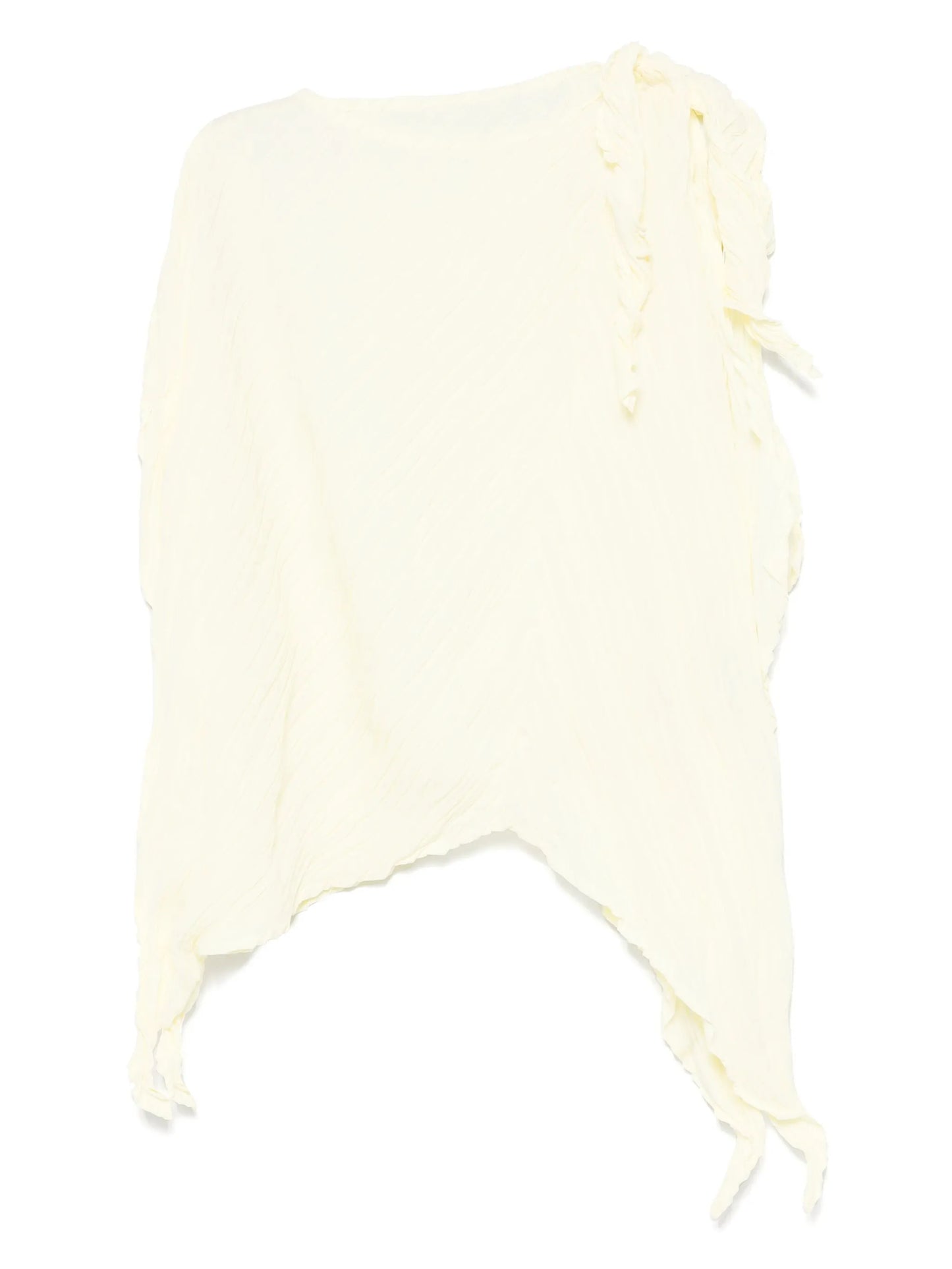 wrinkled twisted blouse