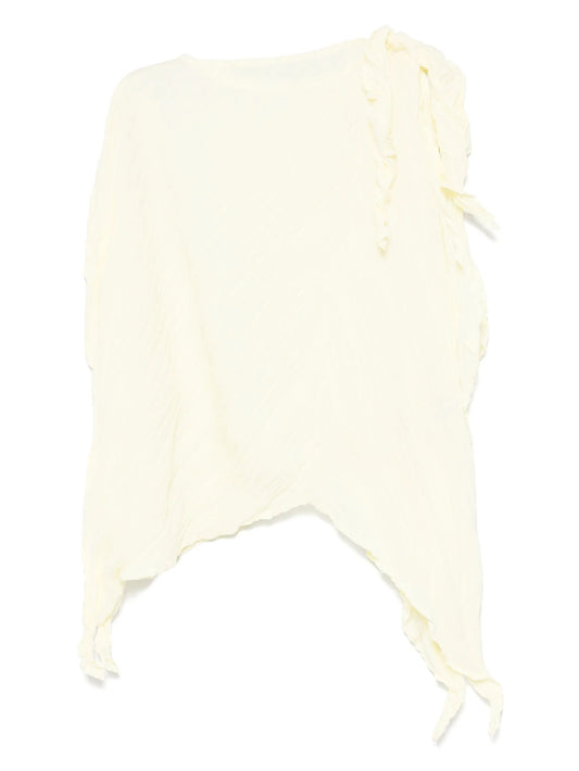 wrinkled twisted blouse
