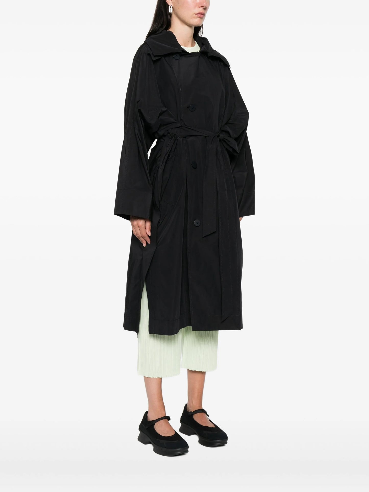 belted trench coat