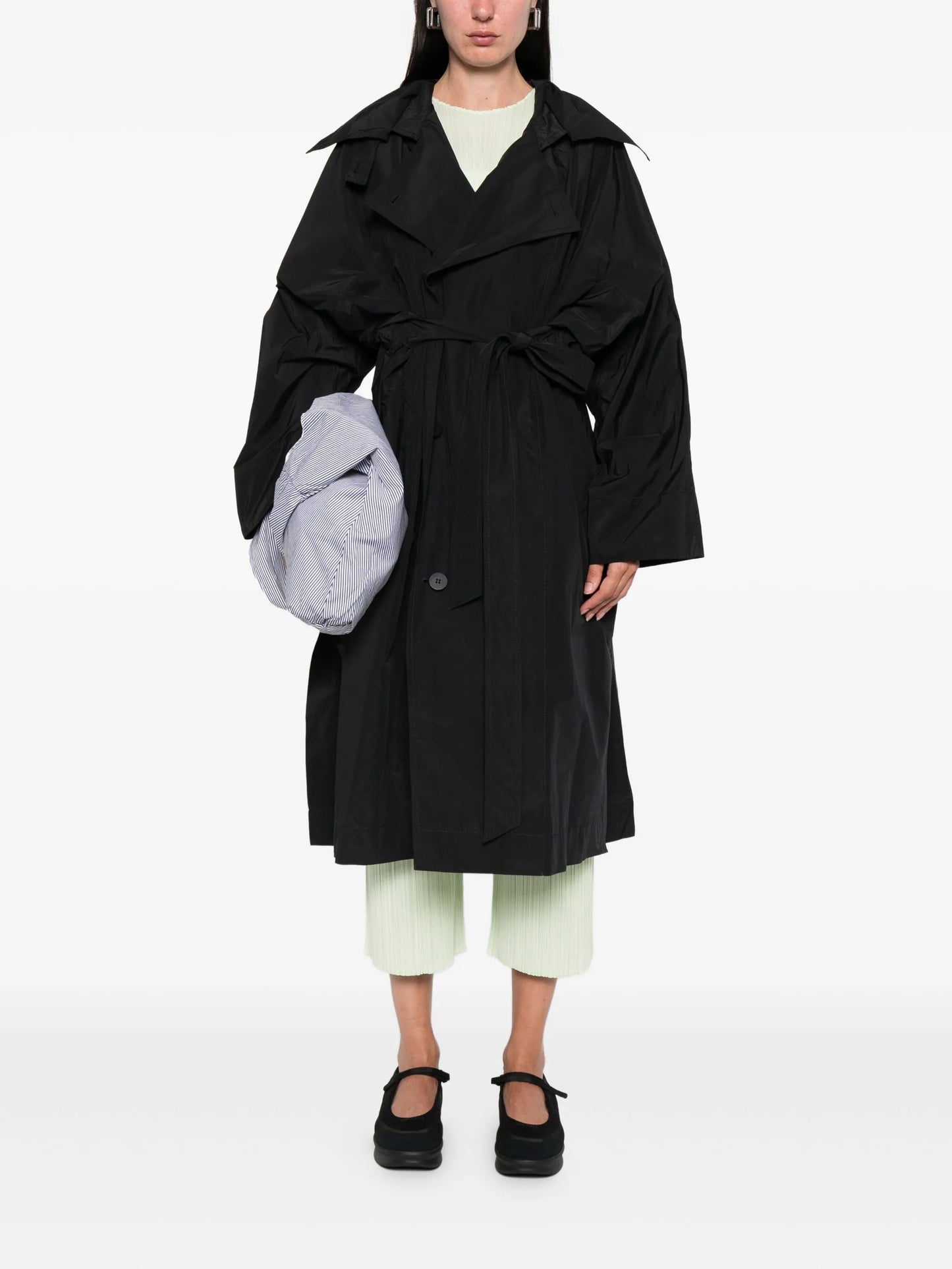belted trench coat