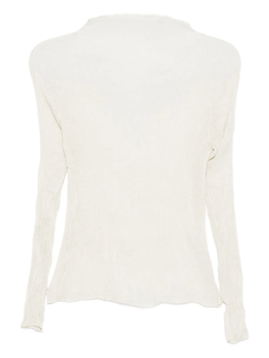 semi-sheer blouse