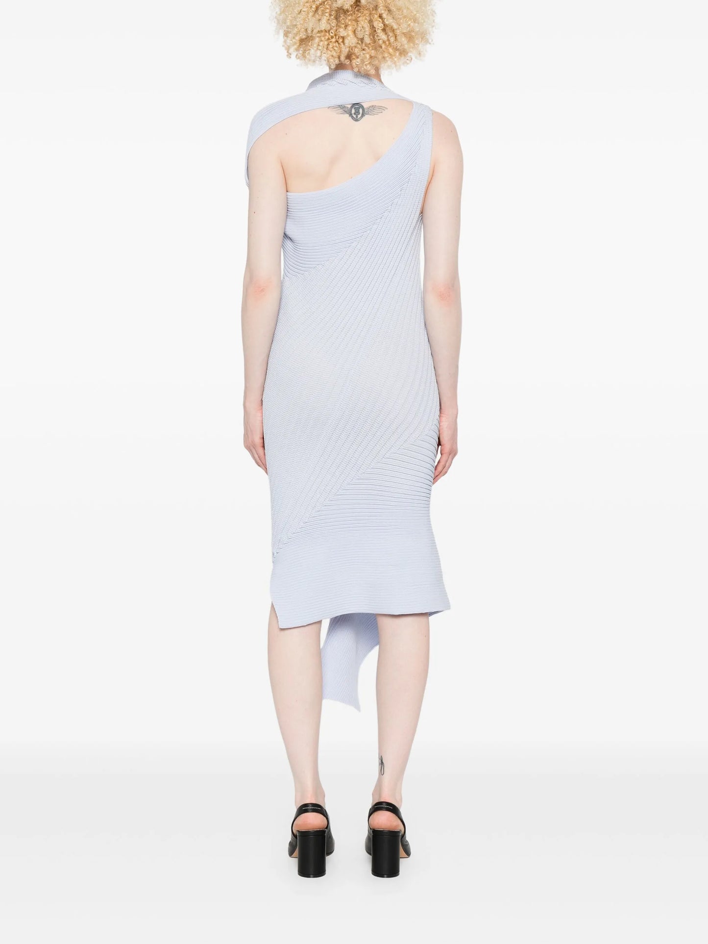 asymmetric midi dress