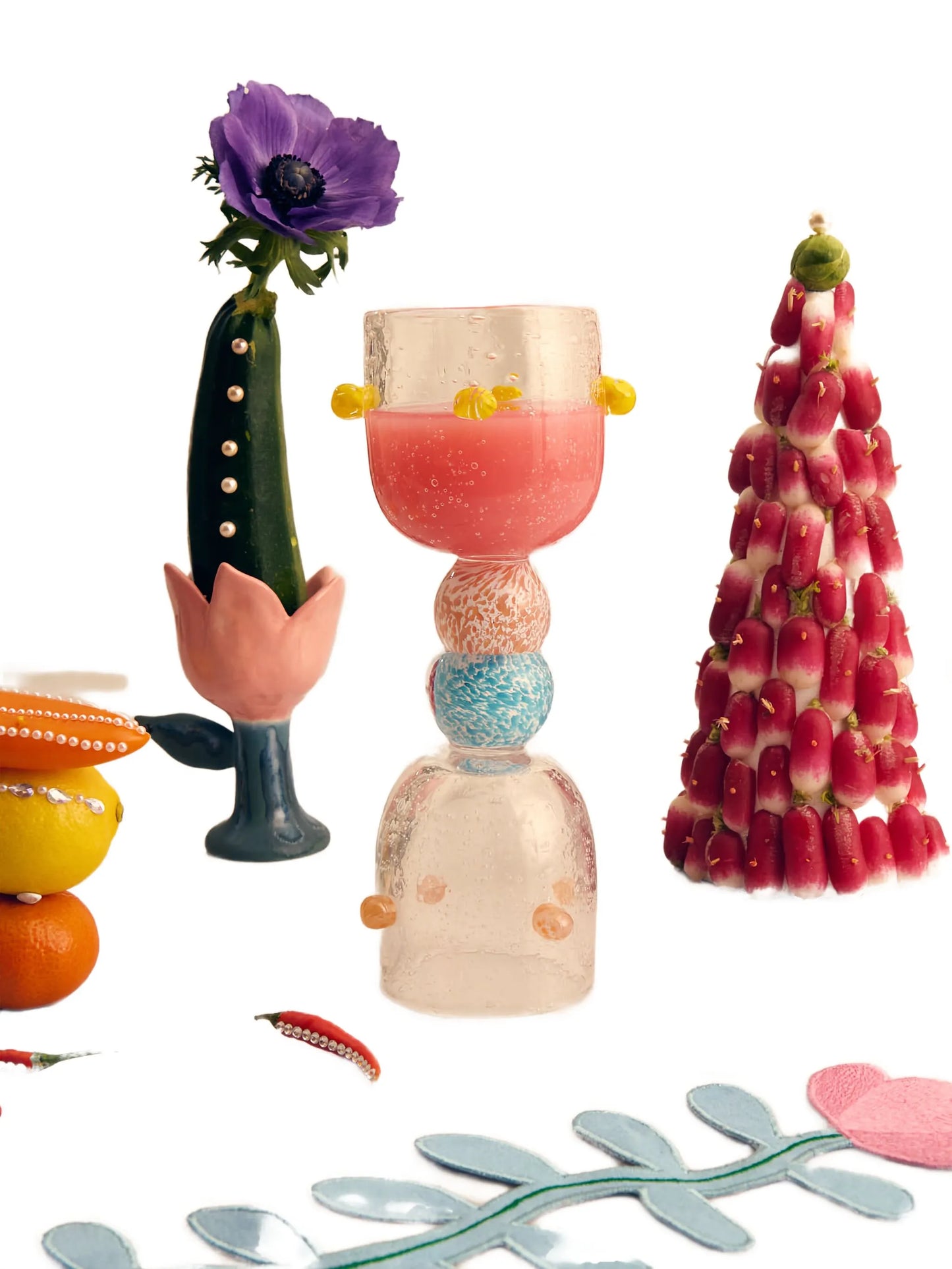 Dotty glasses (set of four)