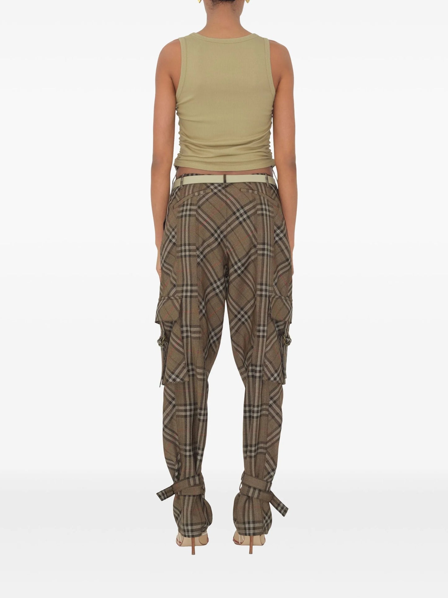 silk-blend trousers
