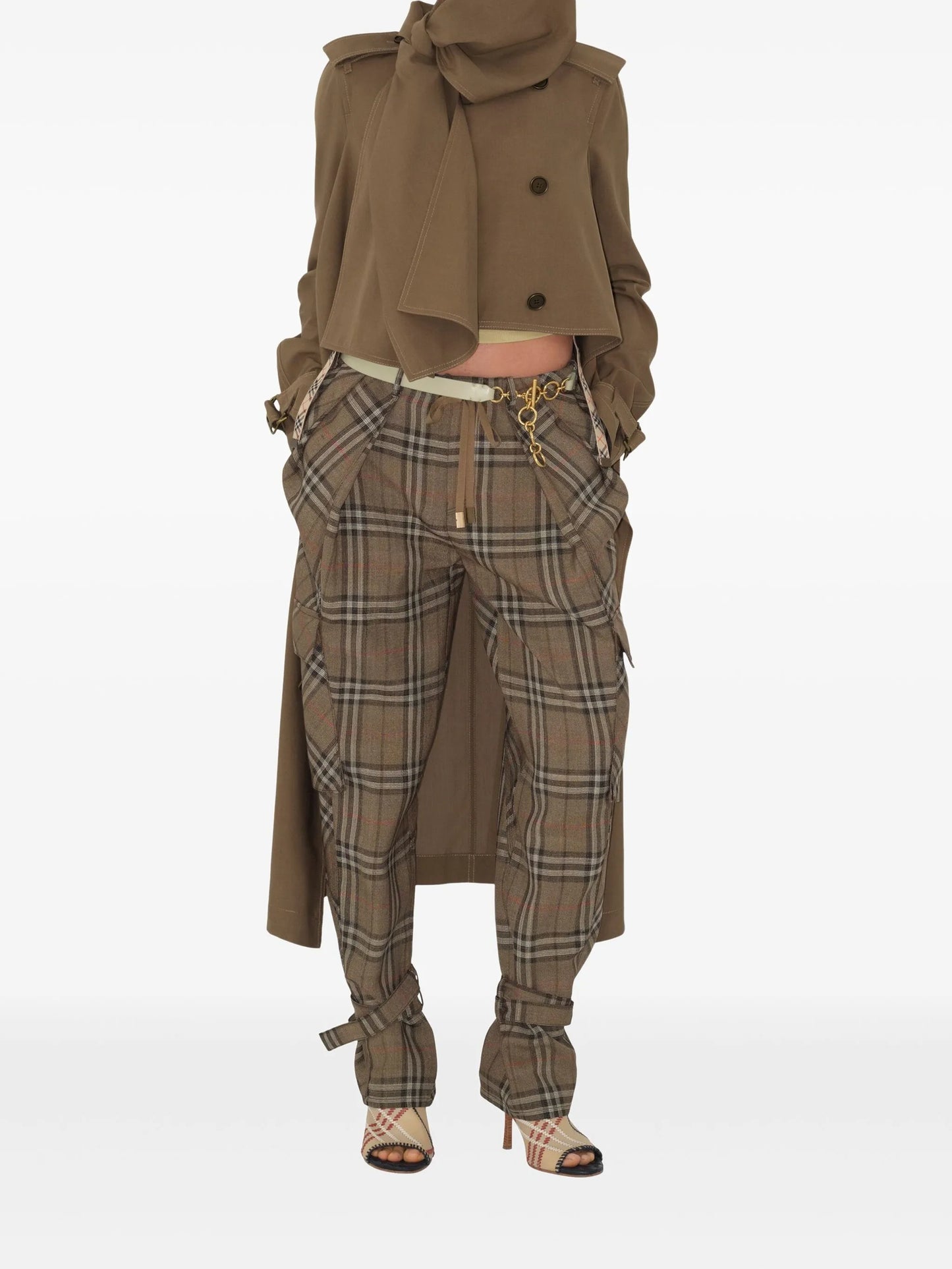 silk-blend trousers